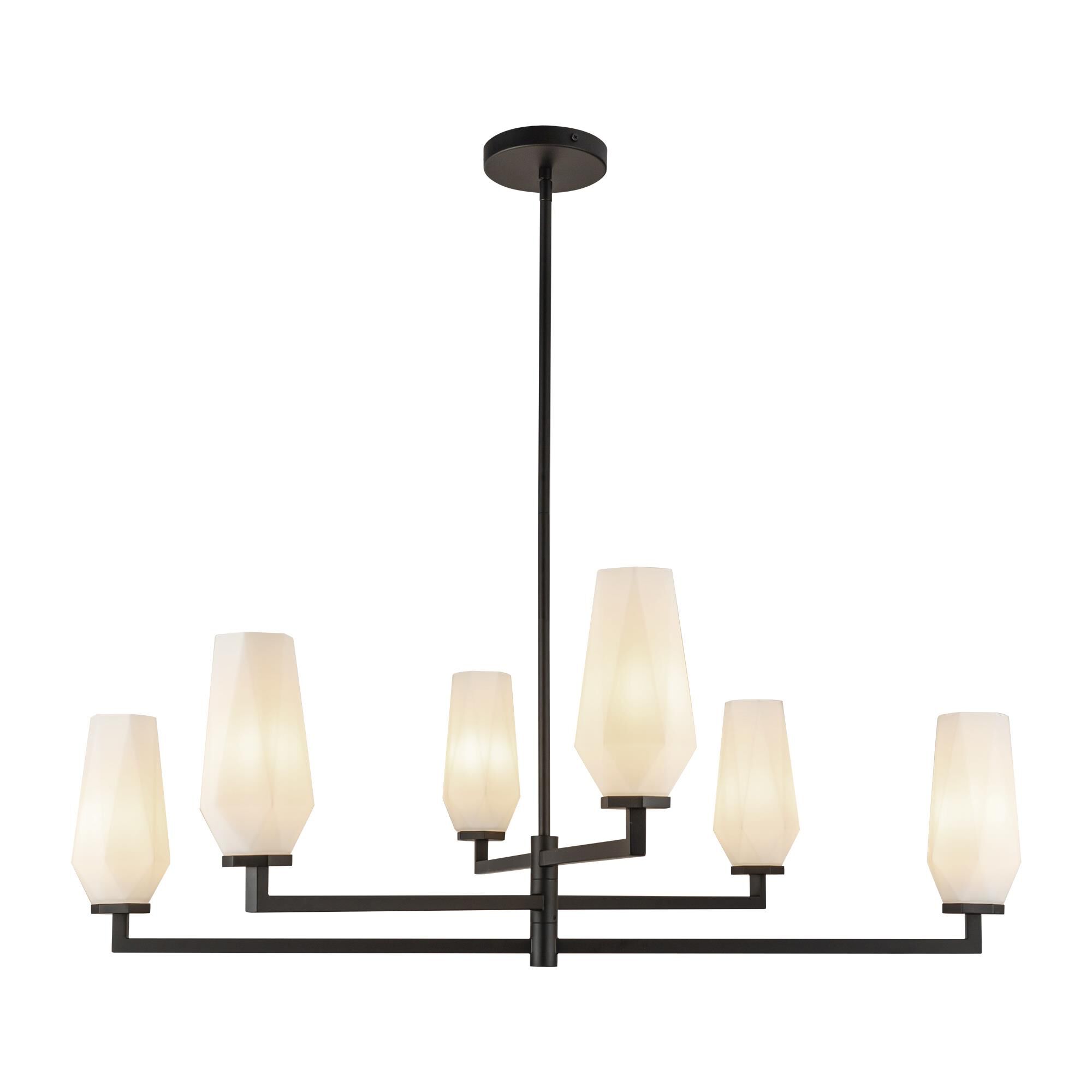Shown in Brushed Gold/Opal Glass|matte Black/Opal Glass finish and Opal glass and Opal Glass shade