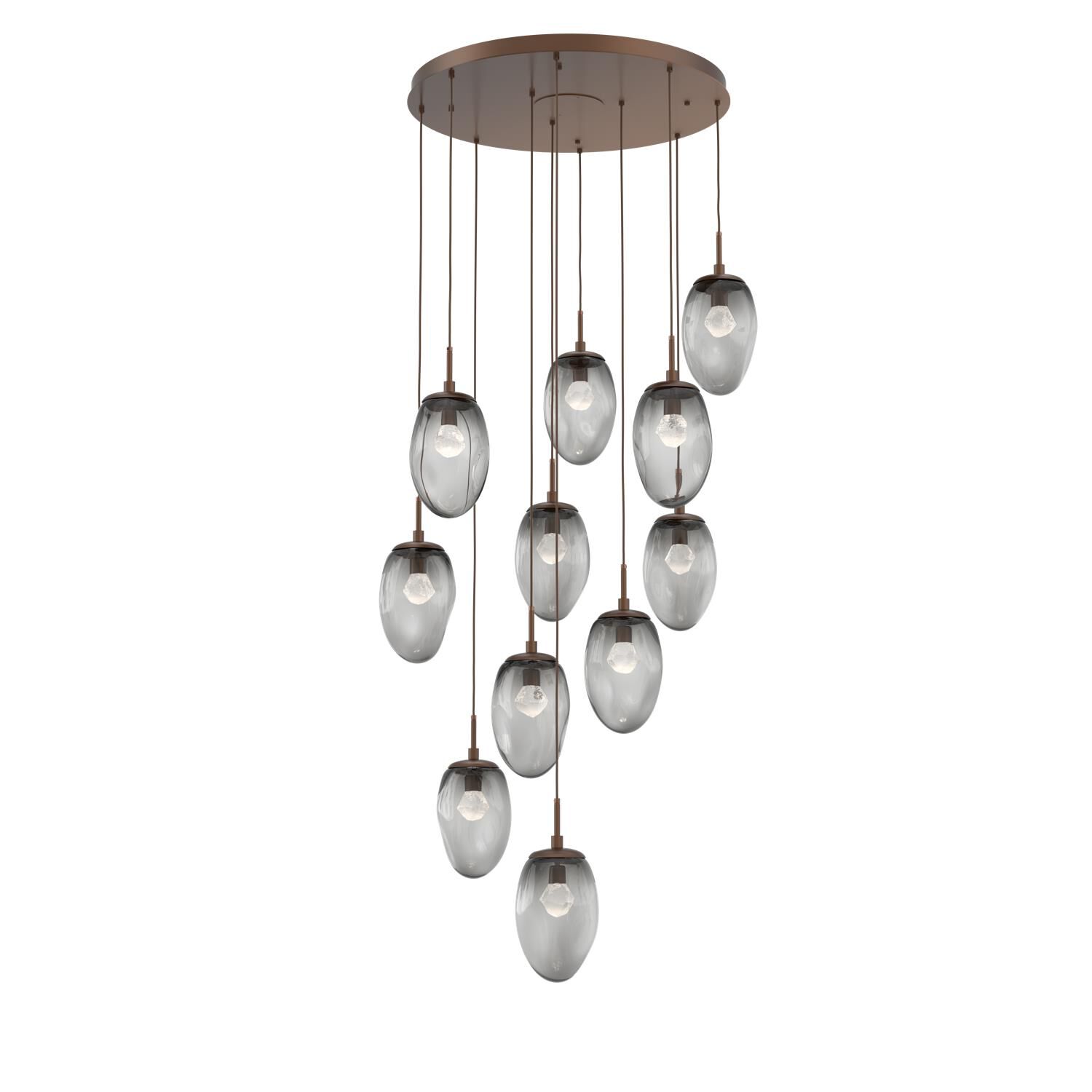 Levi Wilson Nebula 37 Inch 11 Light LED Multi Light Pendant by Hammerton Studio