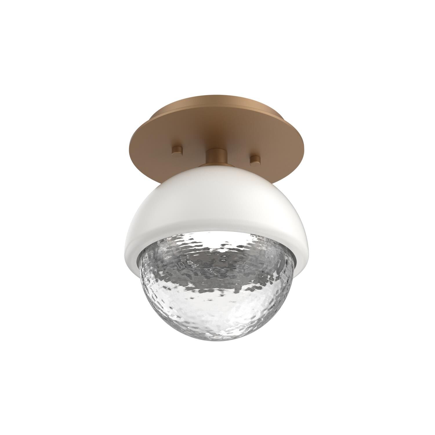 Shown in Novel Brass finish and Clear glass and Salt White accent