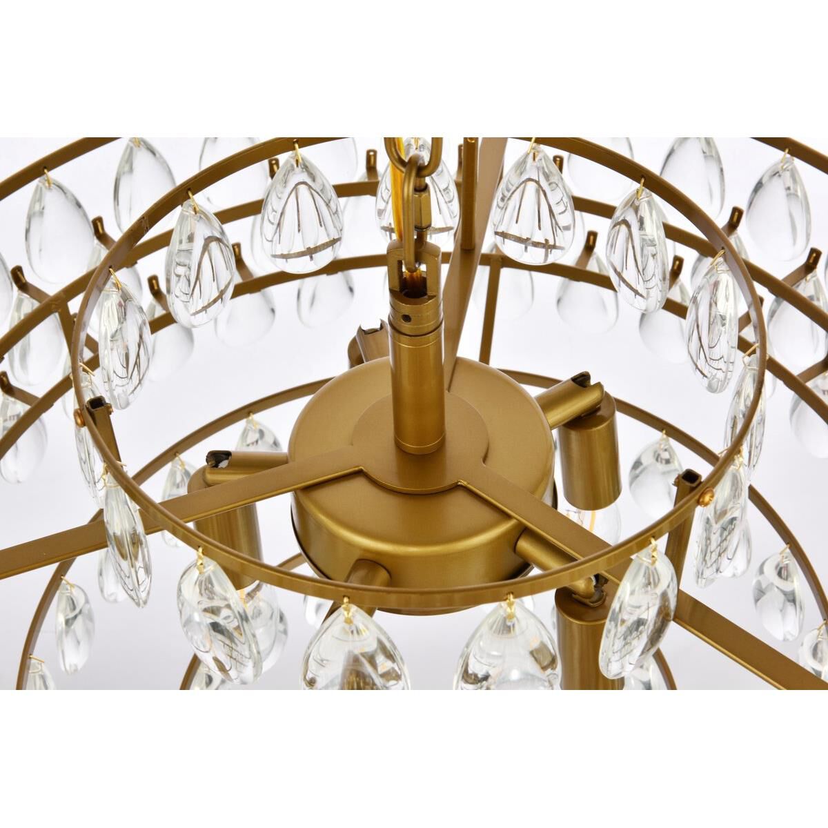 Mila 20 Inch 5 Light Mini Chandelier by Elegant Lighting