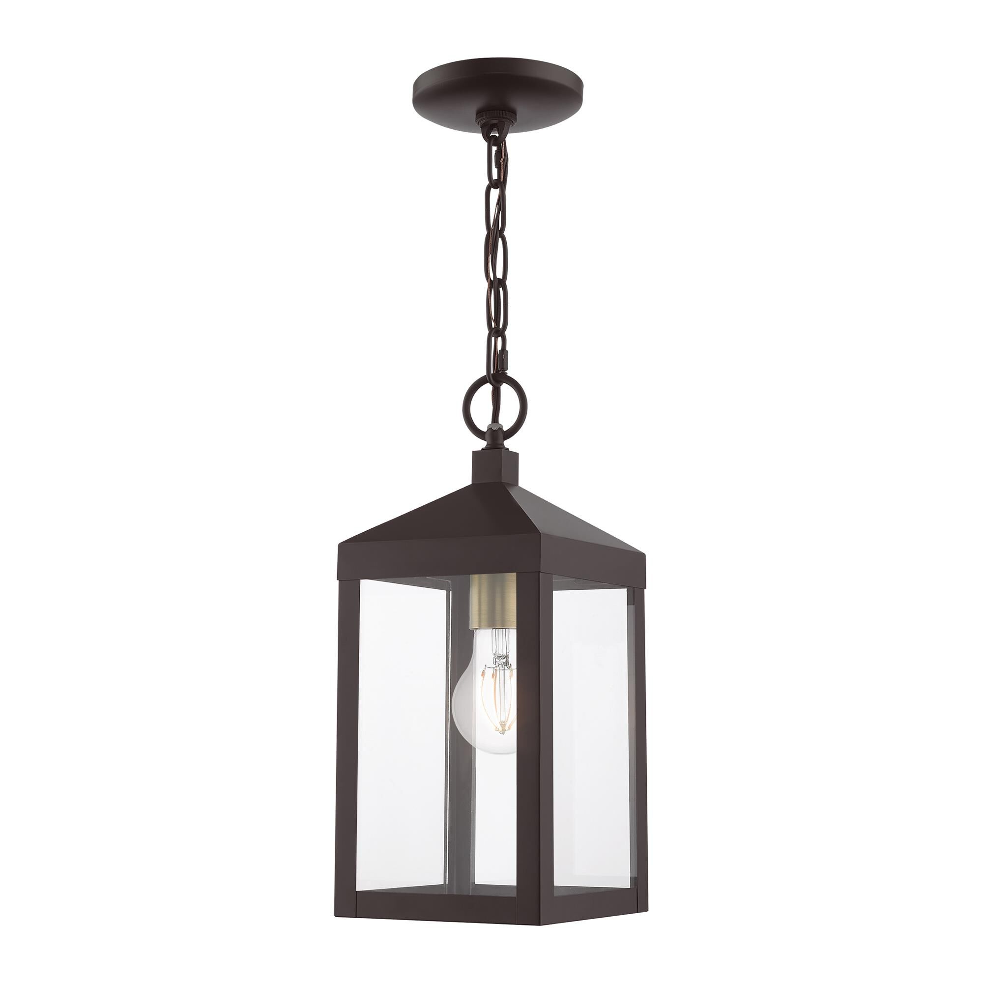 Livex Lighting Nyack 14 Inch Tall Outdoor Hanging Lantern