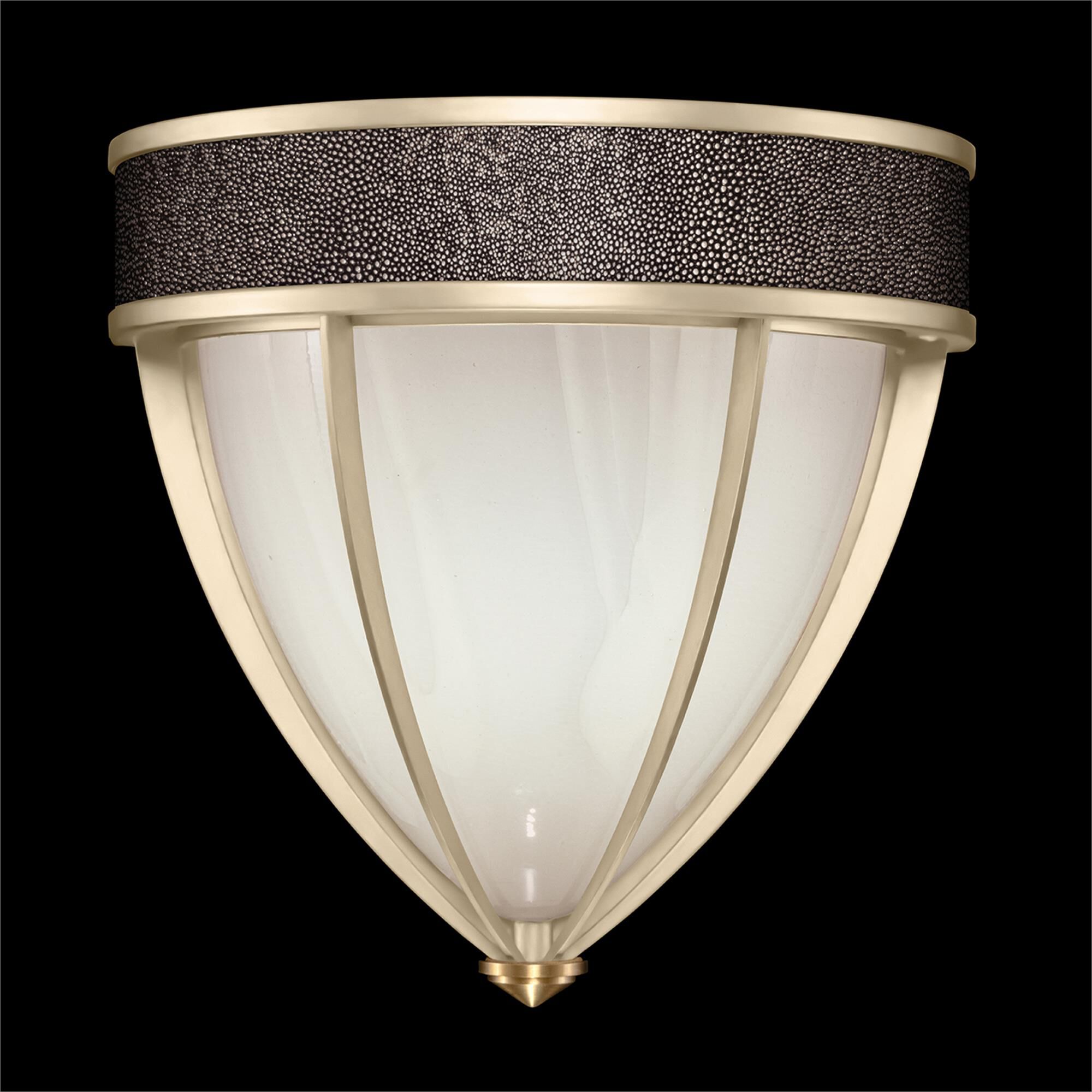 Shown in Champagne and Brass  finish and Pebble accent