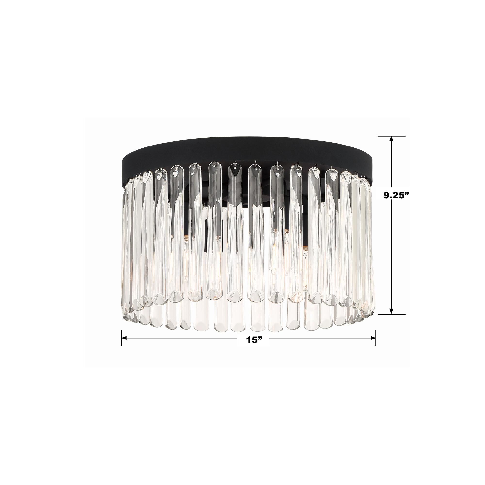 Emory 15 Inch 4 Light Flush Mount by Crystorama