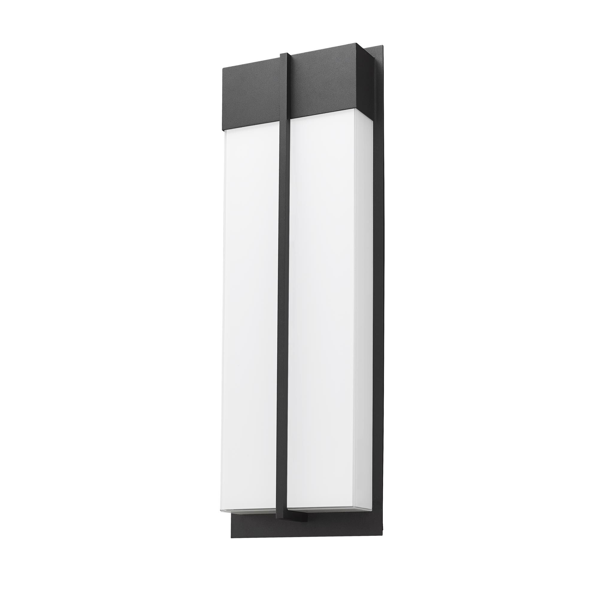 Shown in Black finish and Gloss Opal glass and Gloss Opal shade