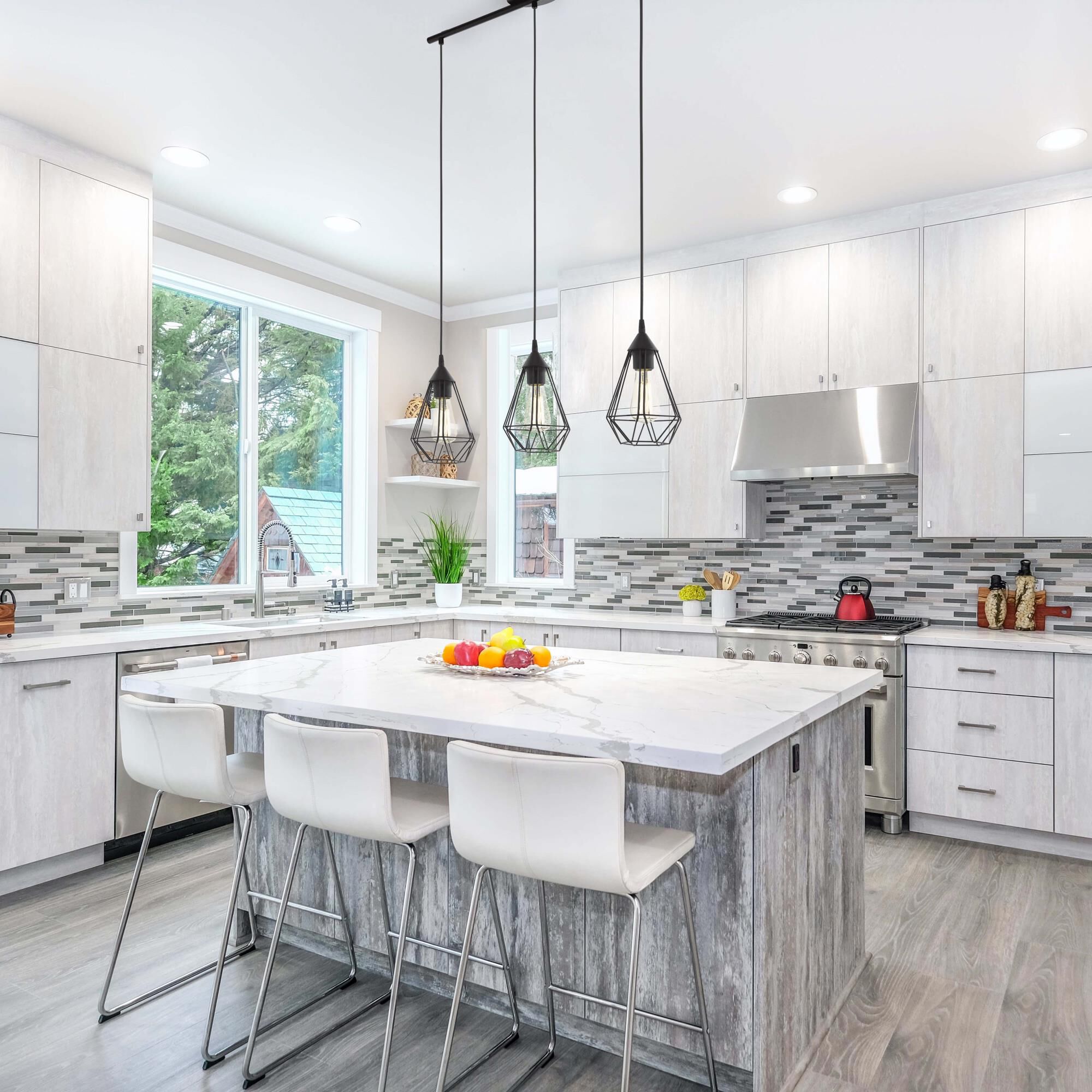 Eglo Tarbes 31 Inch 3 Light Linear Suspension Light by Eglo Lighting