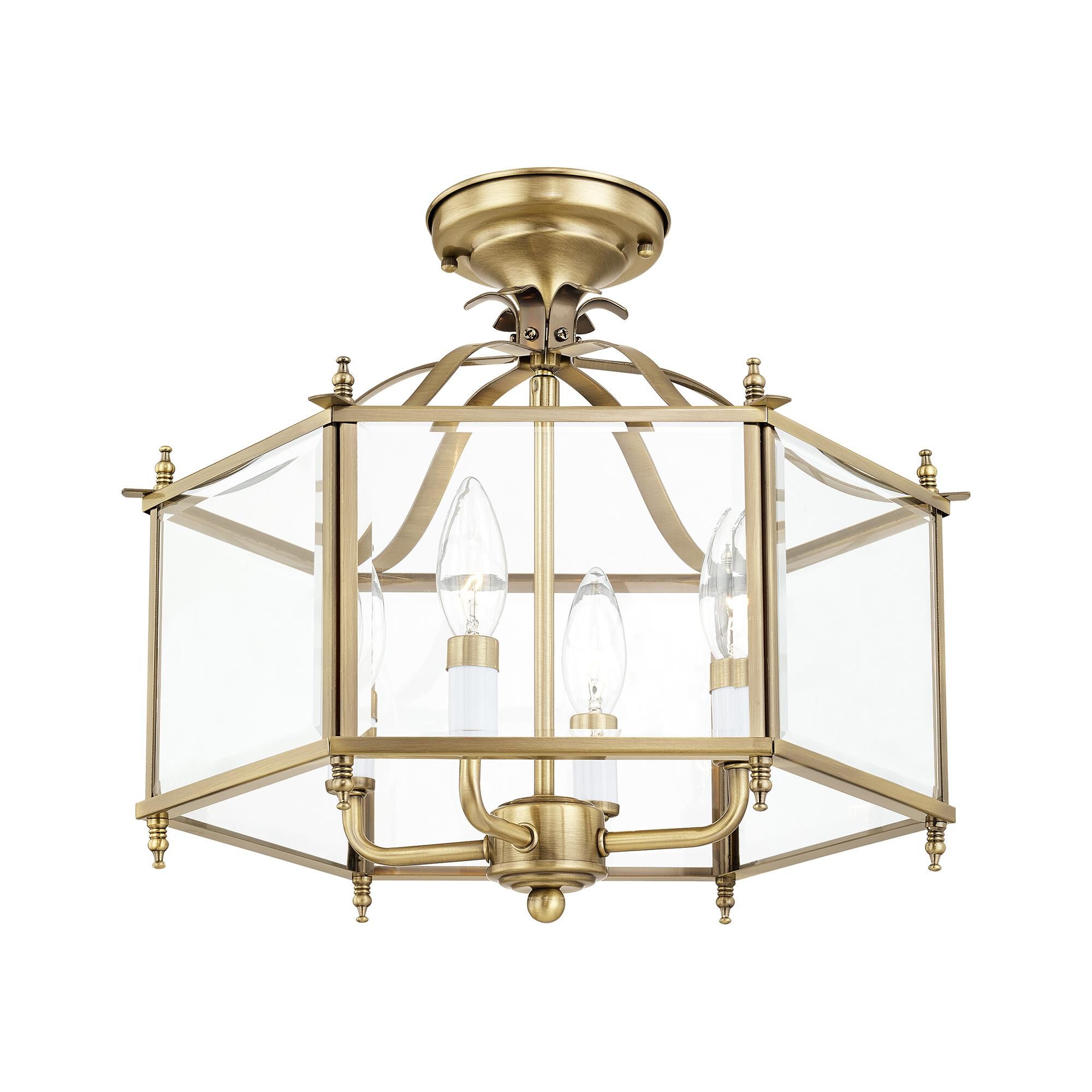 Livingston 15 Inch Cage Pendant by Livex Lighting