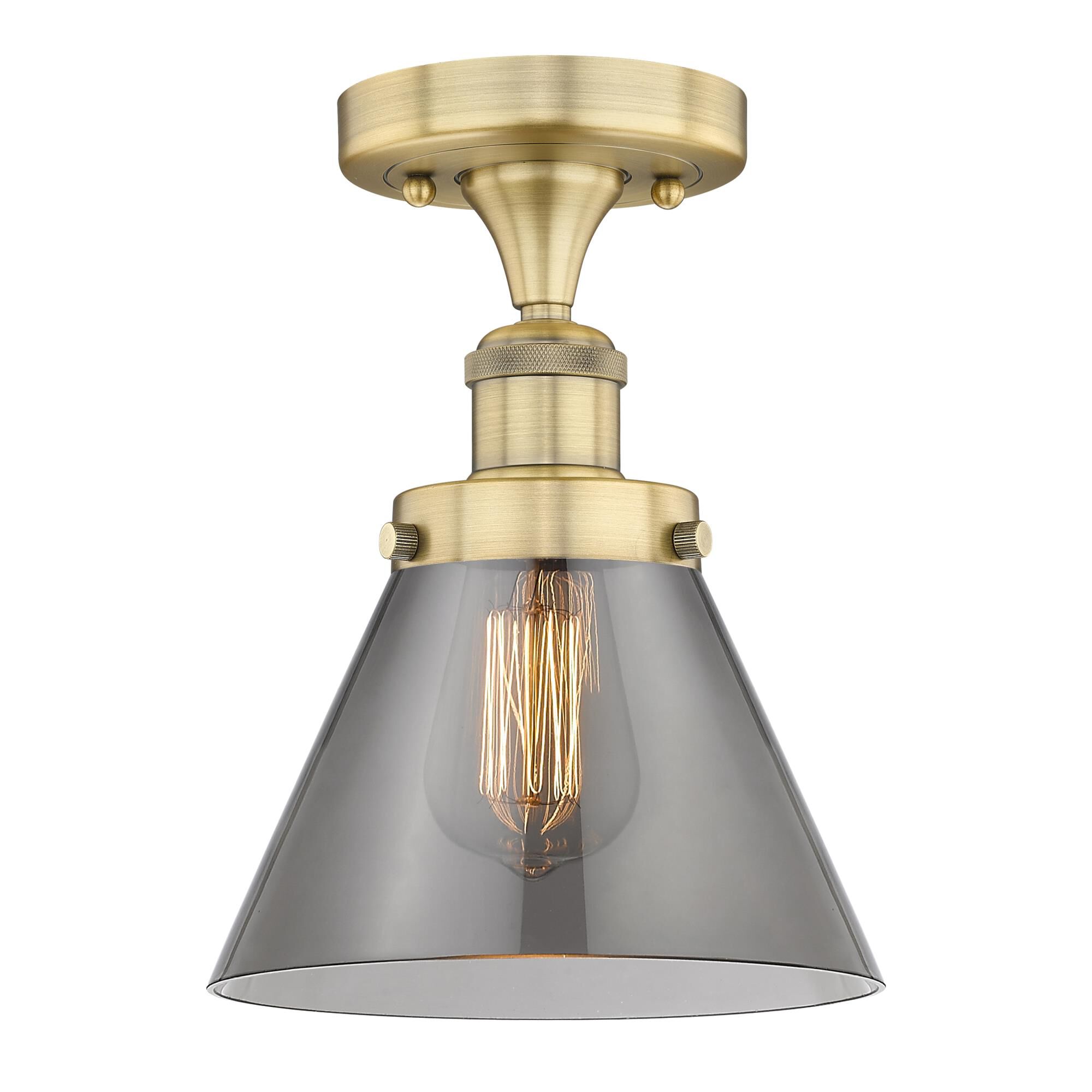 Bruno Marashlian Cone 7 Inch 1 Light Semi Flush Mount by Innovations Lighting