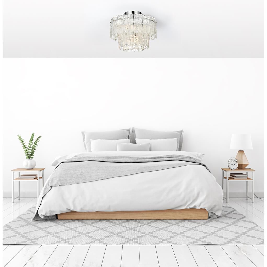 Emilia 15 Inch Semi Flush Mount by Elegant Lighting