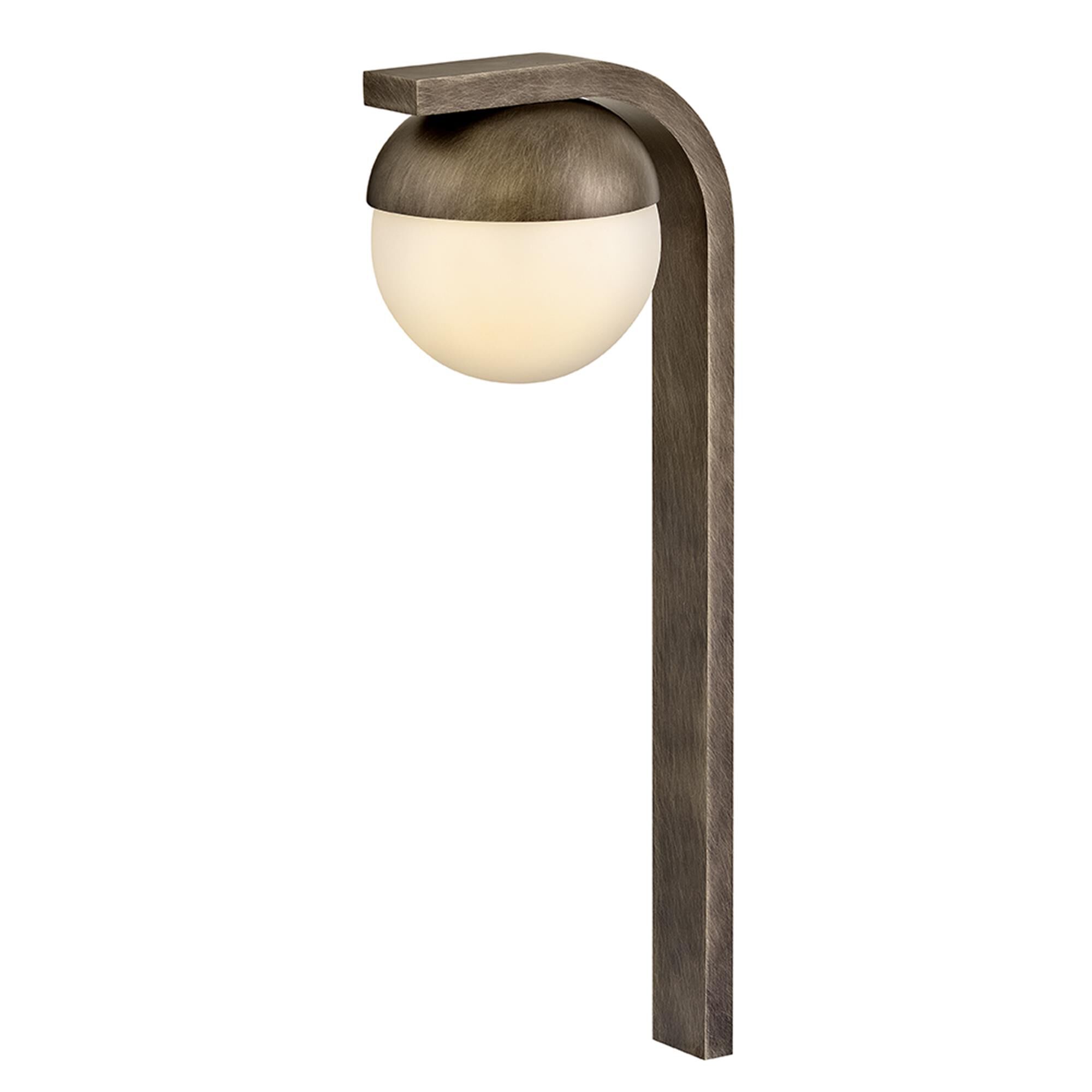 Shown in Burnished Bronze finish and Cased Opal glass