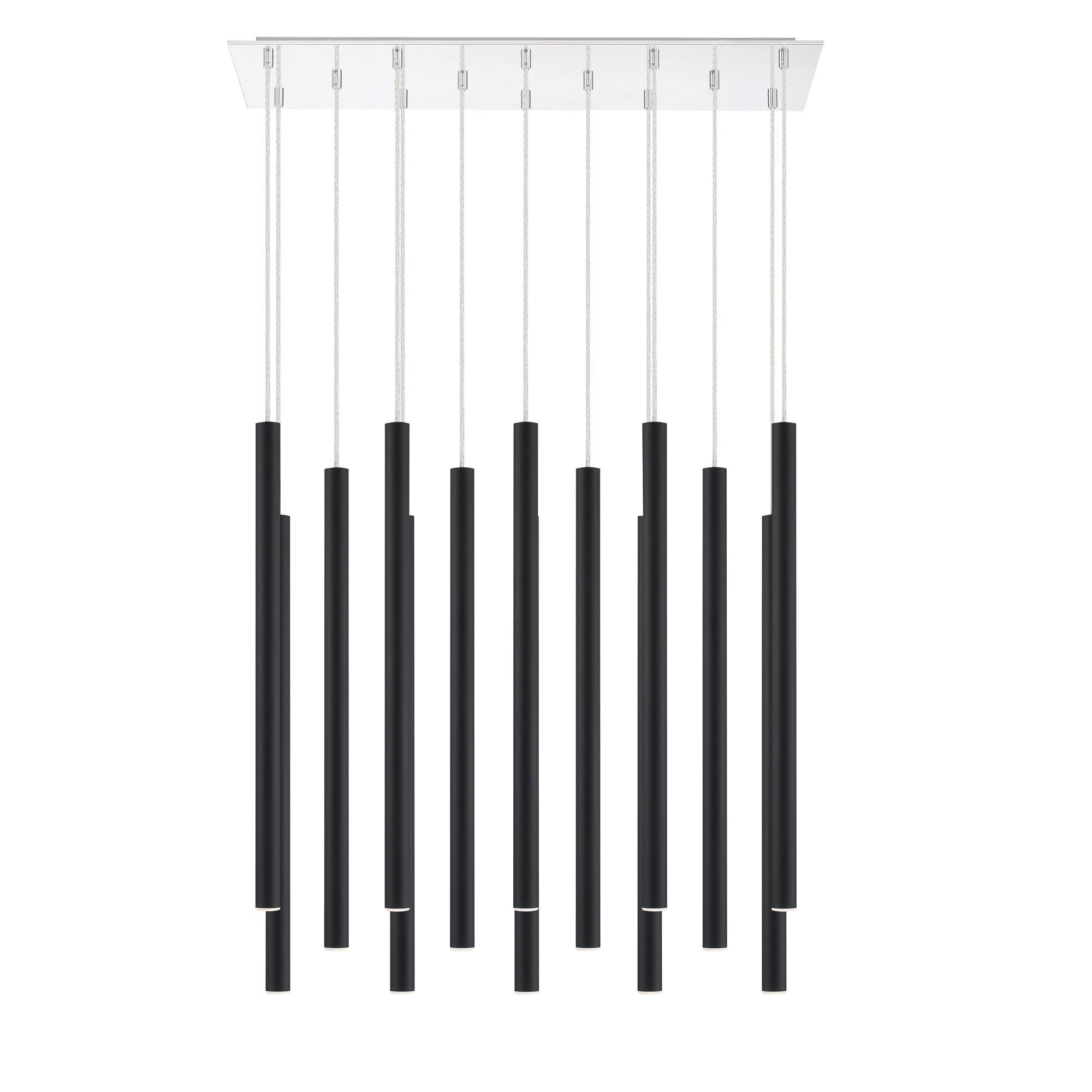 Shown in Chrome finish and Steel glass and Steel shade