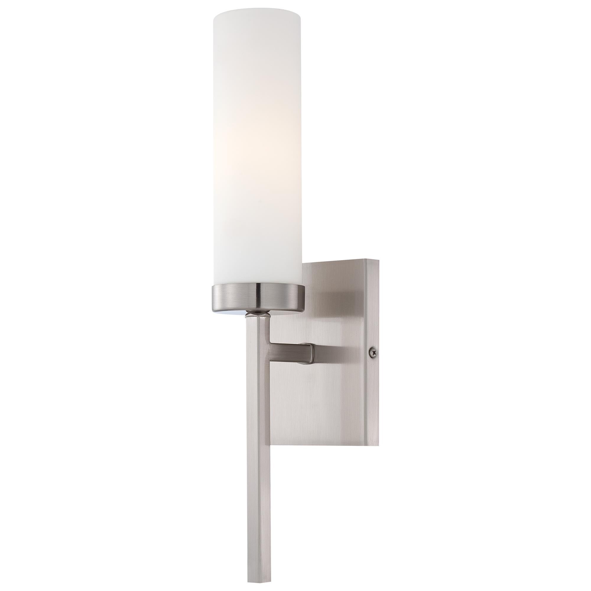 Shown in Brushed Nickel finish and Etched Opal glass