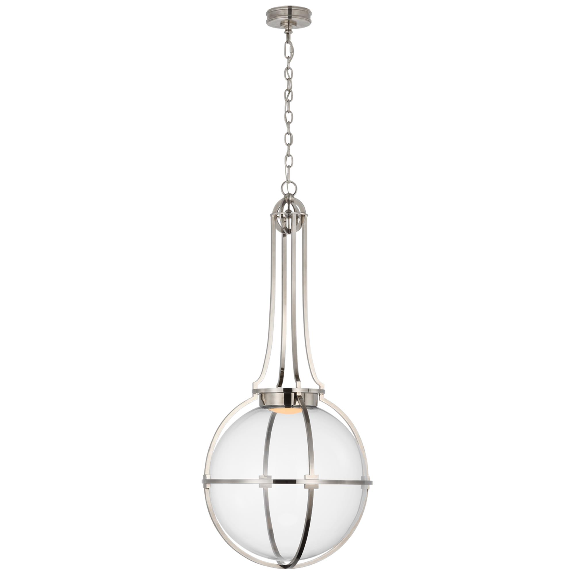 Shown in Antique Nickel finish and Clear glass and Clear Glass shade