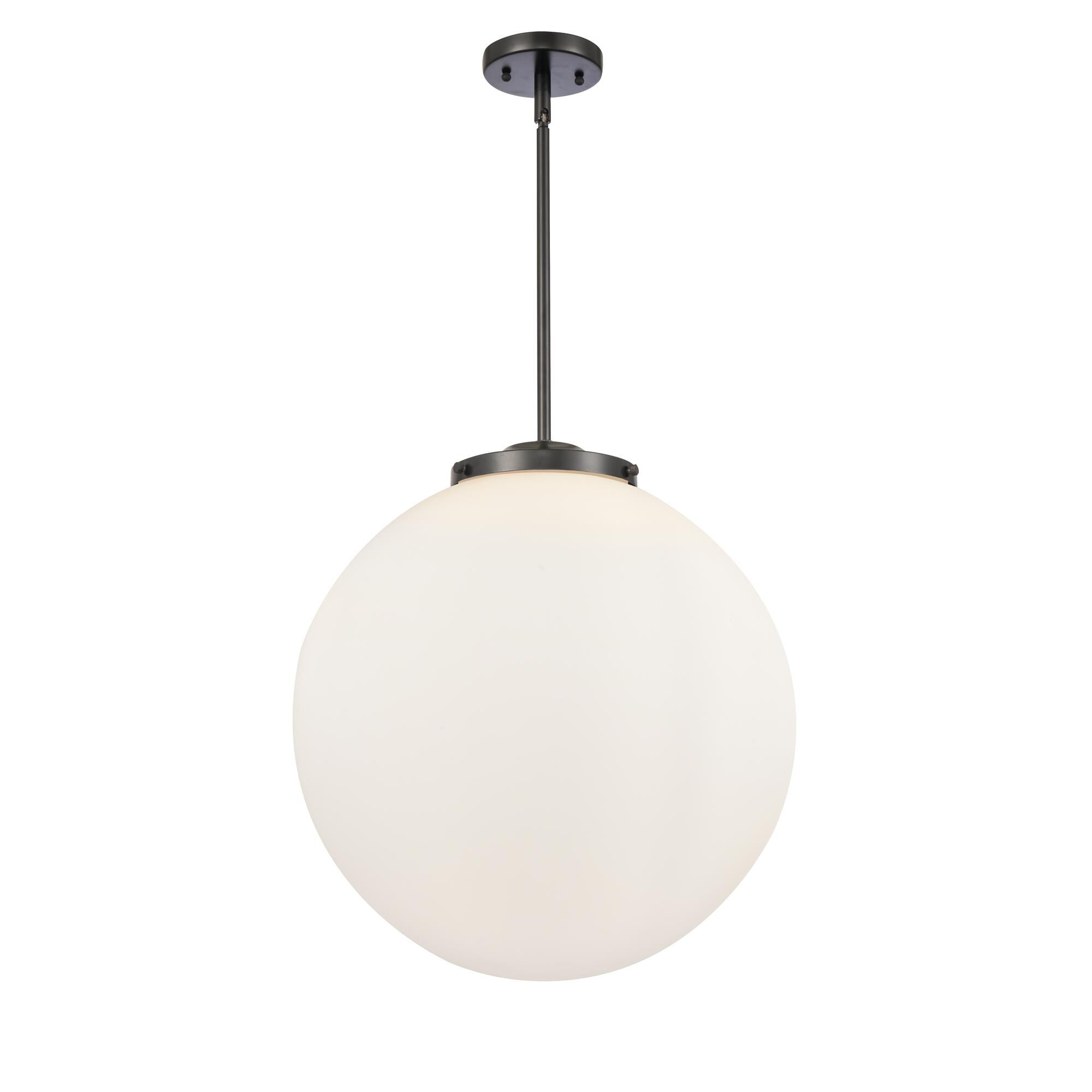 Shown in Matte Black finish and Matte White Cased Beacon glass