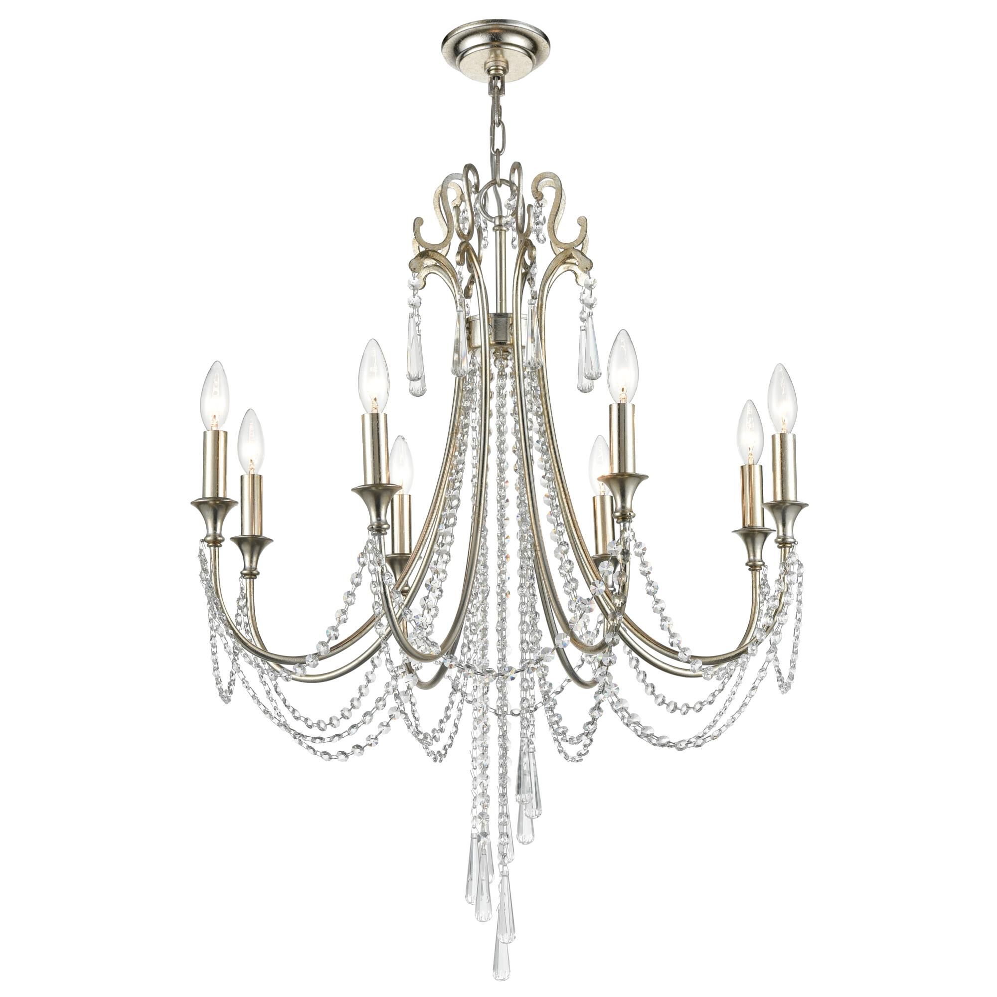 Arcadia 26 Inch 8 Light Chandelier by Crystorama