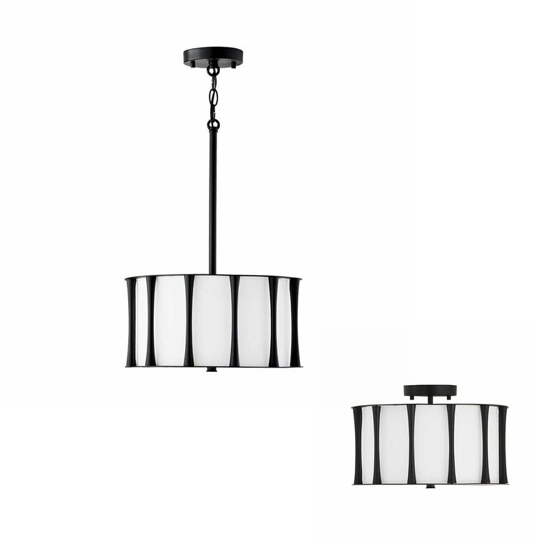 Bodie 15 Inch 3 Light Semi Flush Mount by Capital Lighting Fixture Company