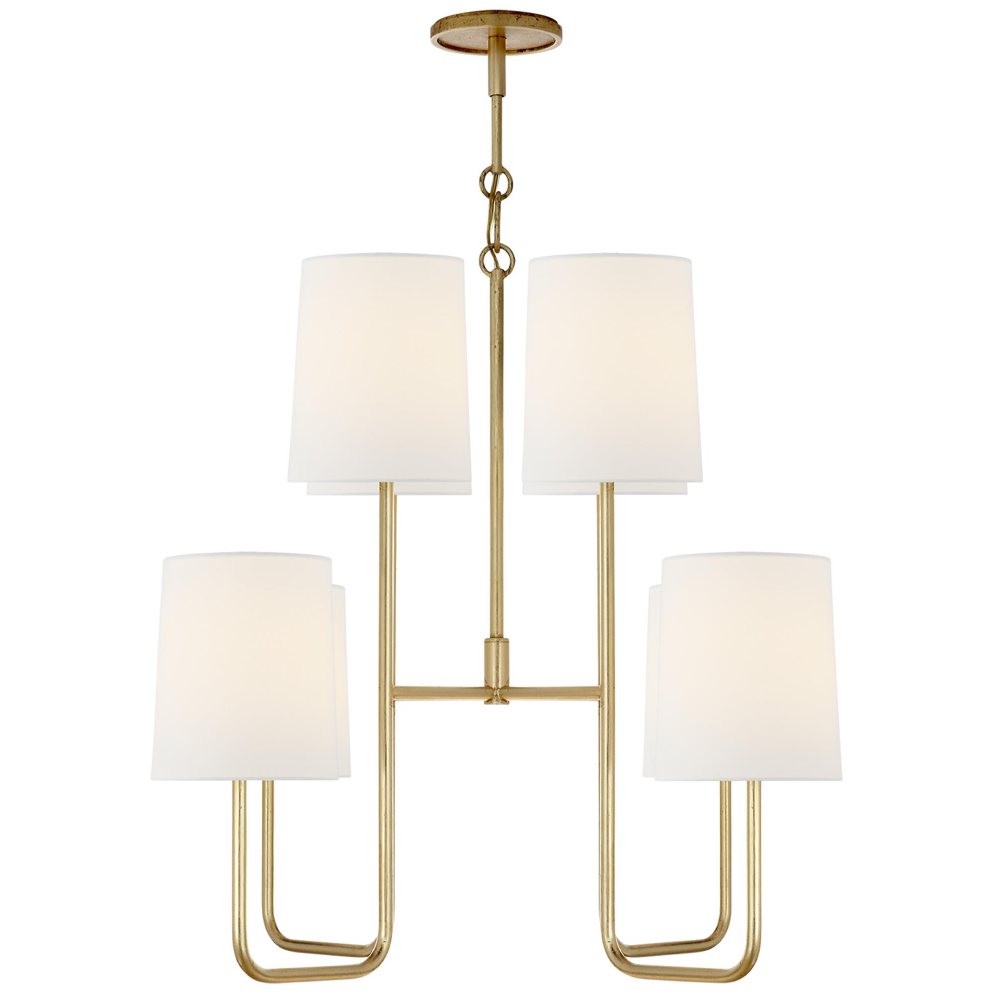 Shown in Gild finish and Linen shade