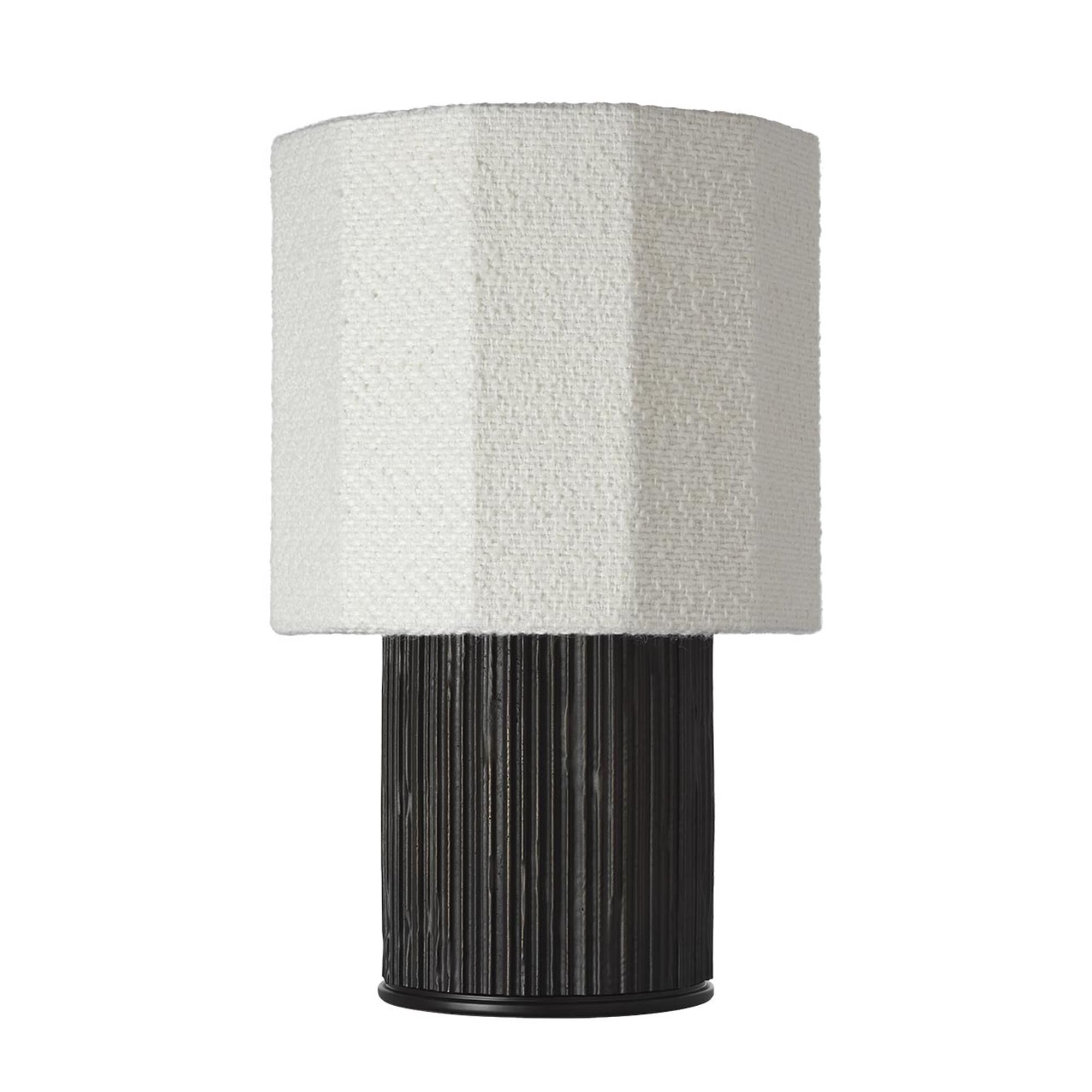 Shown in Ridged Carbon finish and Decorative Boucle shade