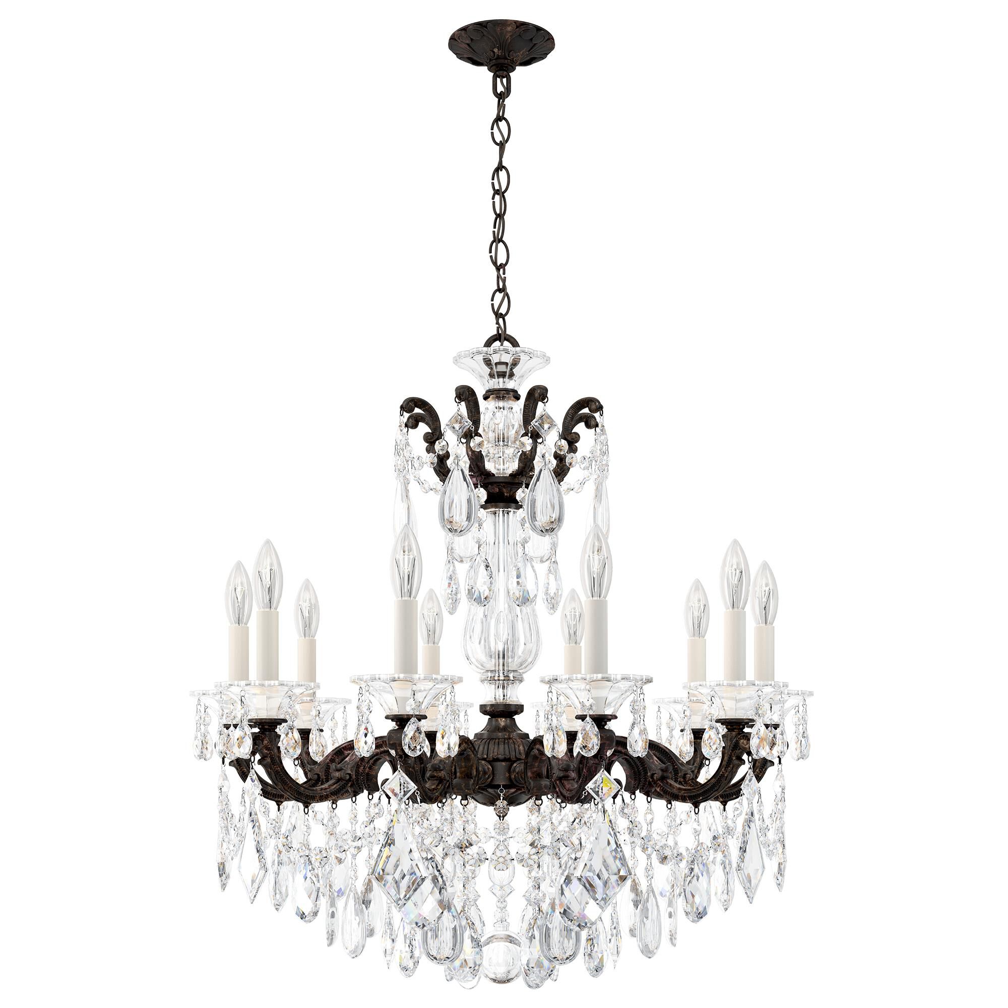 La Scala 28 Inch 10 Light Chandelier by Schonbek