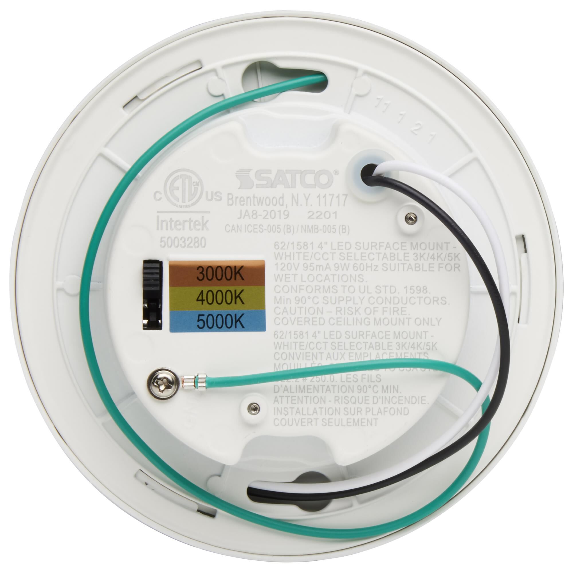 4 Inch 1 Light LED Flush Mount by Nuvo Lighting - Clearance