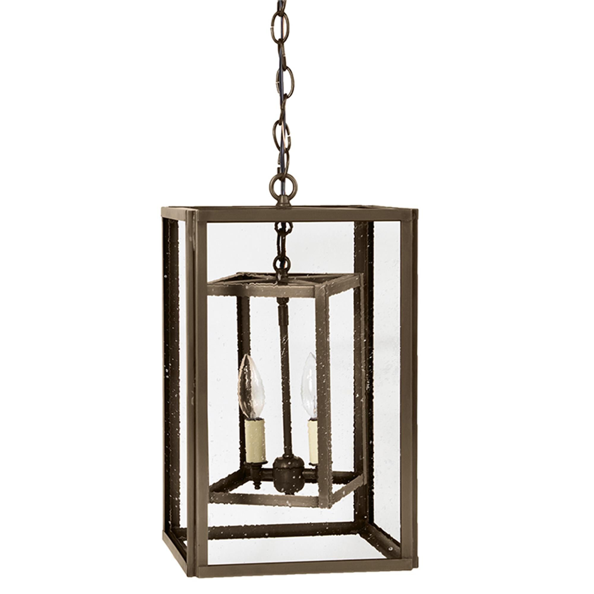 Transitional 16 Inch 2 Light Lantern Pendant,