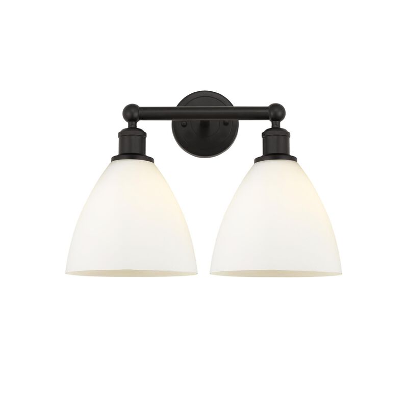 Bruno Marashlian Bristol Glass 16 Inch 2 Light Bath Vanity Light by Innovations Lighting