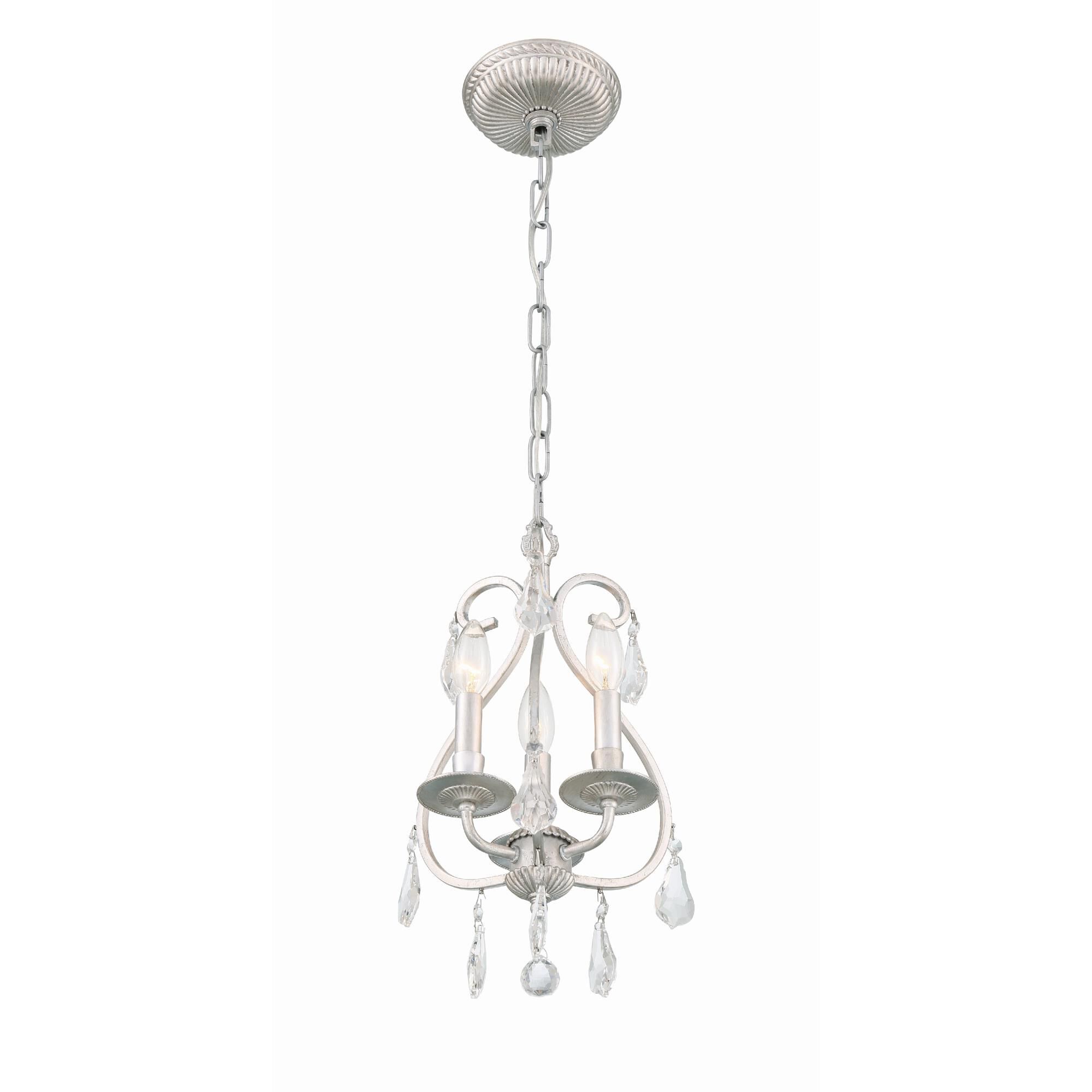 Ashton 10 Inch 3 Light Mini Chandelier by Crystorama