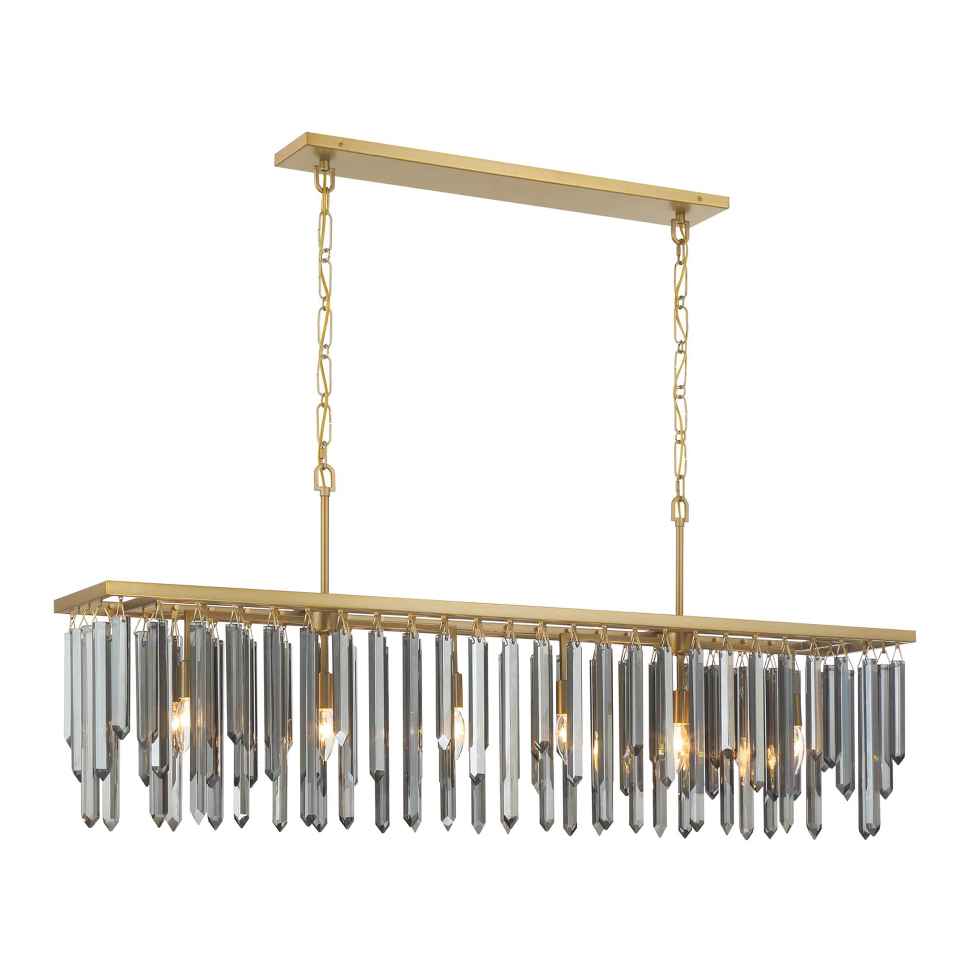 Shown in Modern Gold finish and Faceted Cut crystal