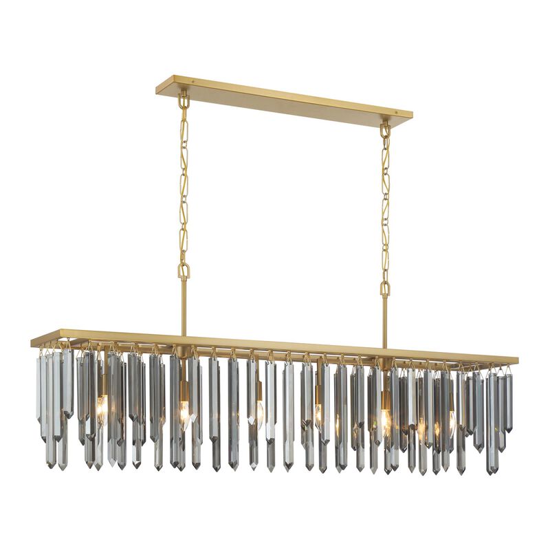 Gemma Medium Linear Chandelier by Crystorama