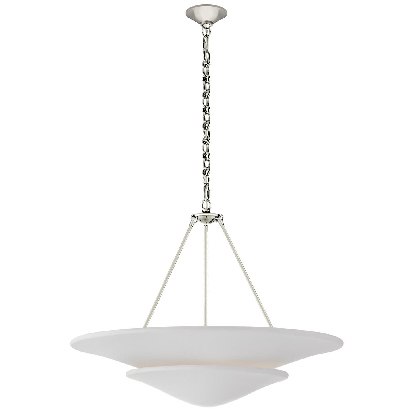 AERIN Mollino 32 Inch 6 Light Chandelier by Visual Comfort Signature Collection