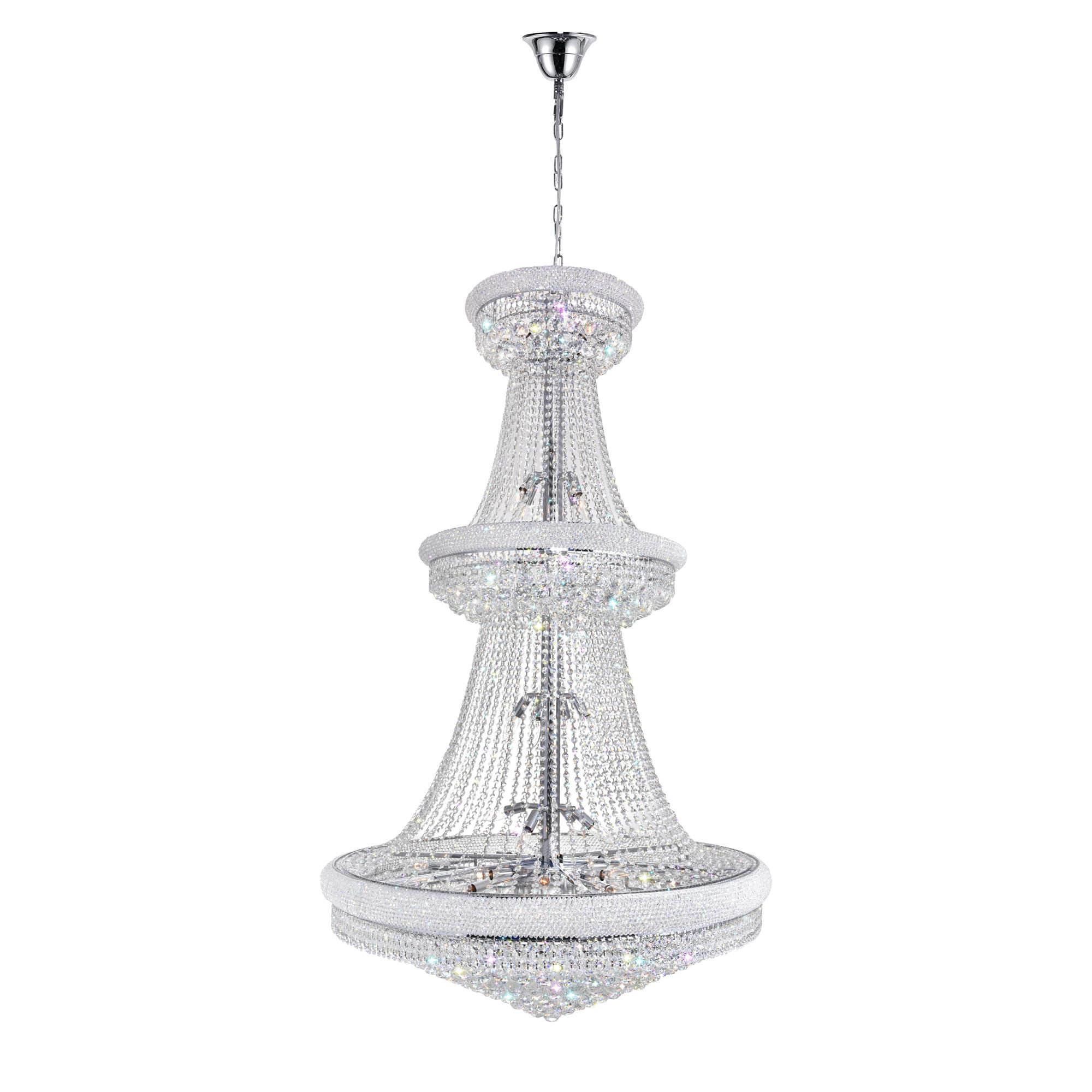 Empire 42 Inch 38 Light Chandelier by CWI Lighting