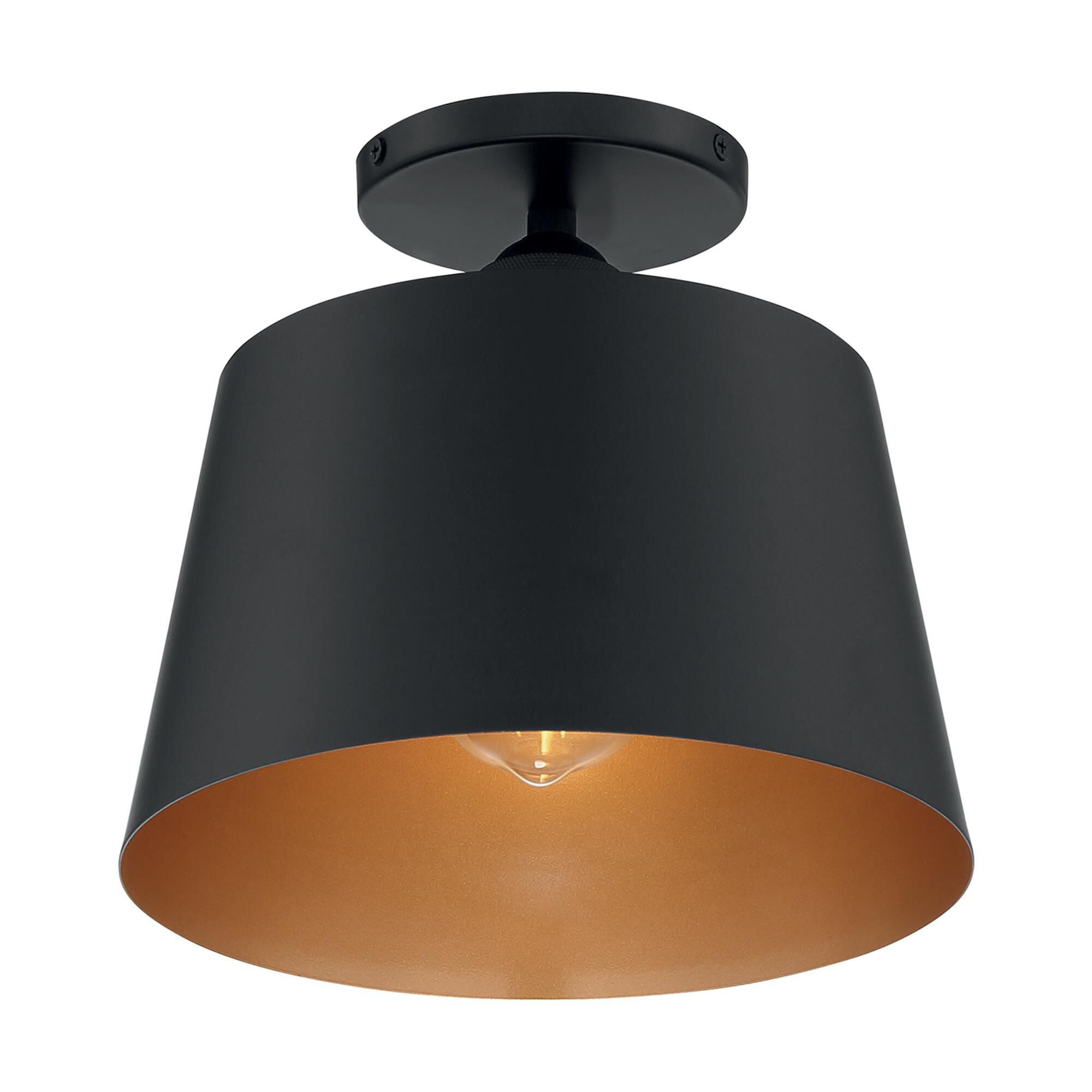 Motif 10 Inch 1 Light Semi Flush Mount by Nuvo Lighting