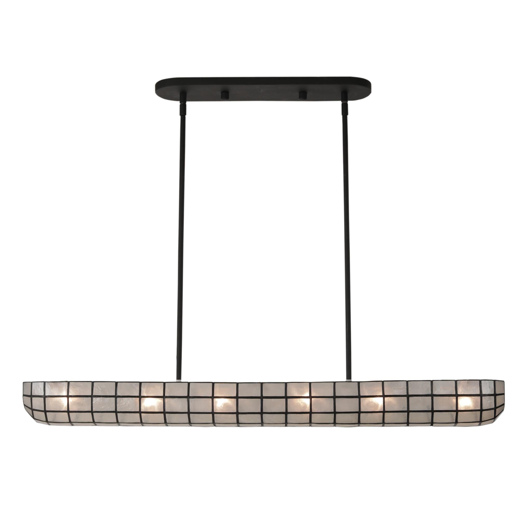 Sanibel 44 Inch 6 Light Linear Suspension Light by Kalco Lighting