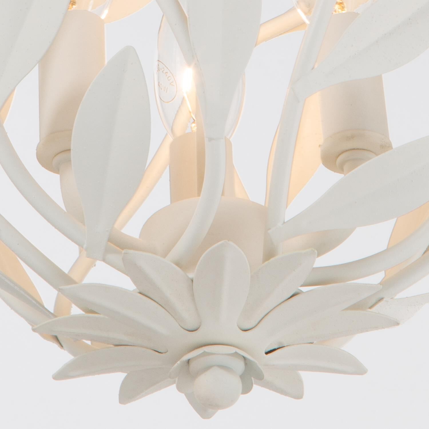 Broche 9 Inch Semi Flush Mount by Crystorama