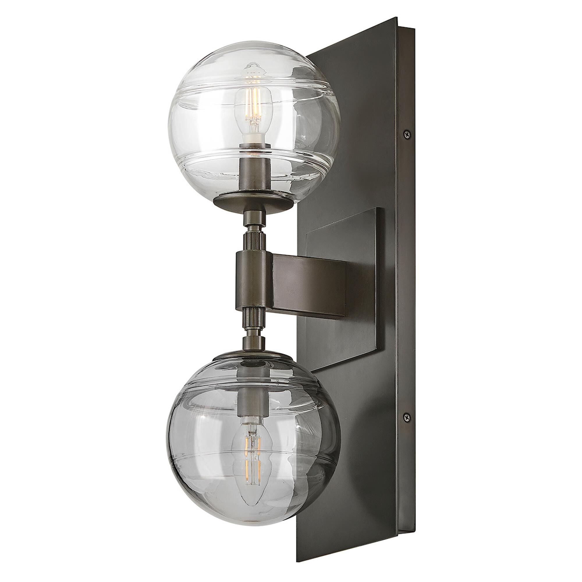 Shown in Black Oxide finish and Multi-Colored Swirl glass
