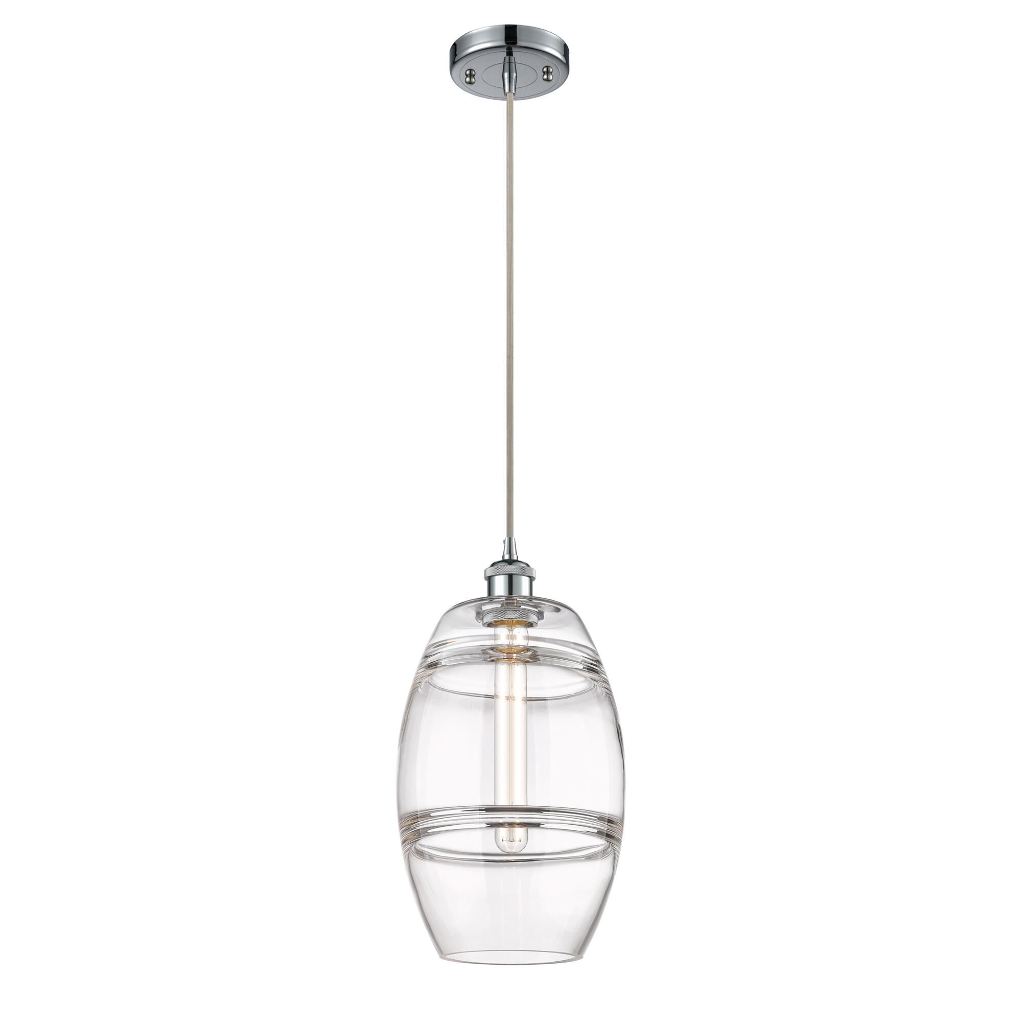 Shown in Polished Chrome finish and Clear glass