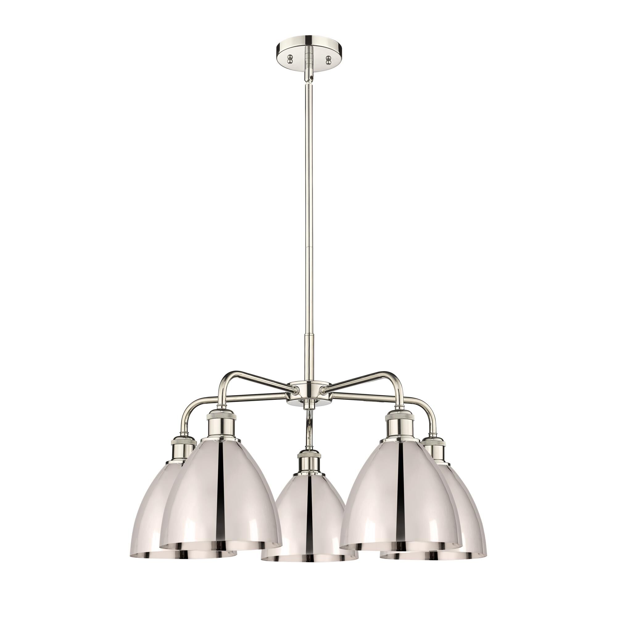 Shown in Polished Nickel finish and Polished Nickel shade