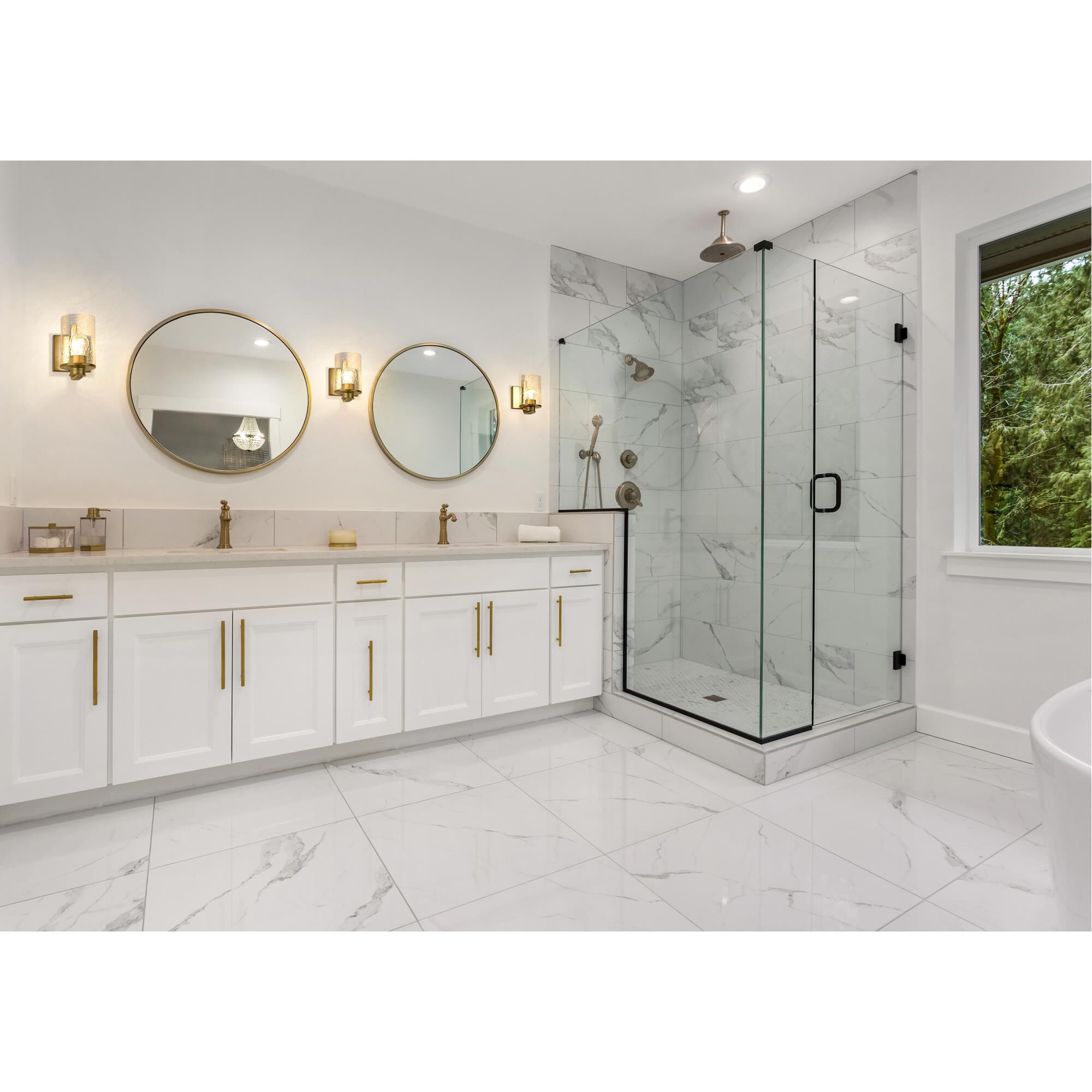 Shown in Olde Brass finish