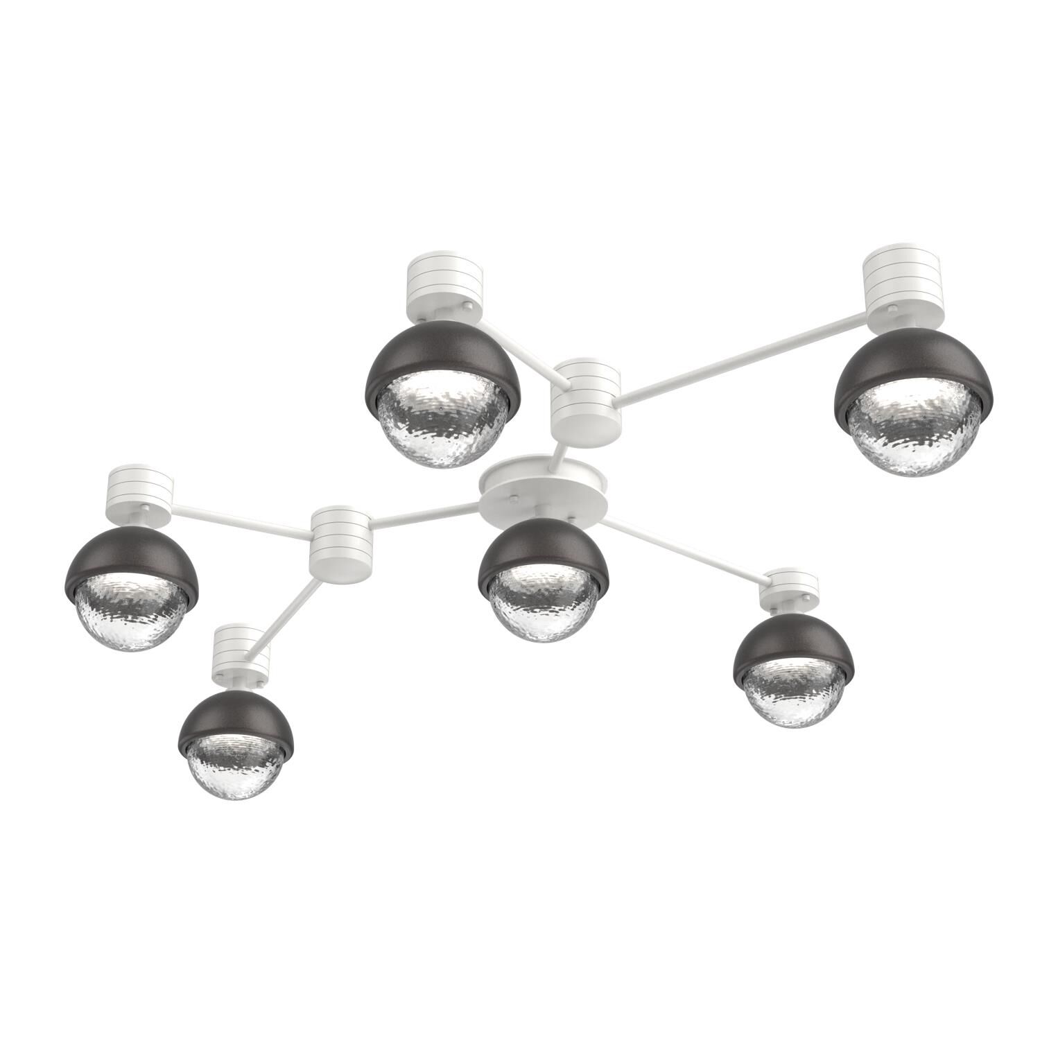 Levi Wilson Cabochon 41 Inch Flush Mount by Hammerton Studio