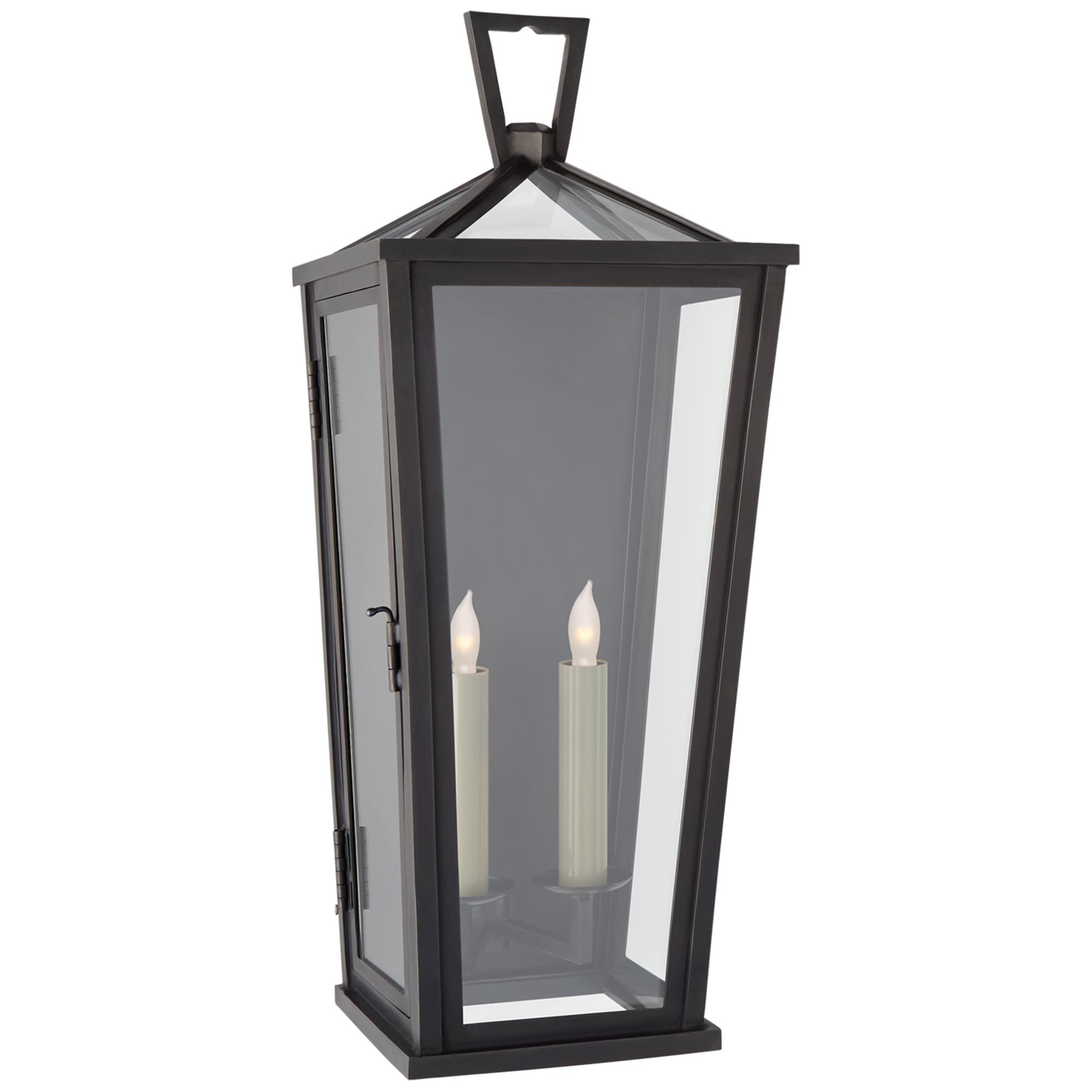 Shown in Bronze finish and Clear glass