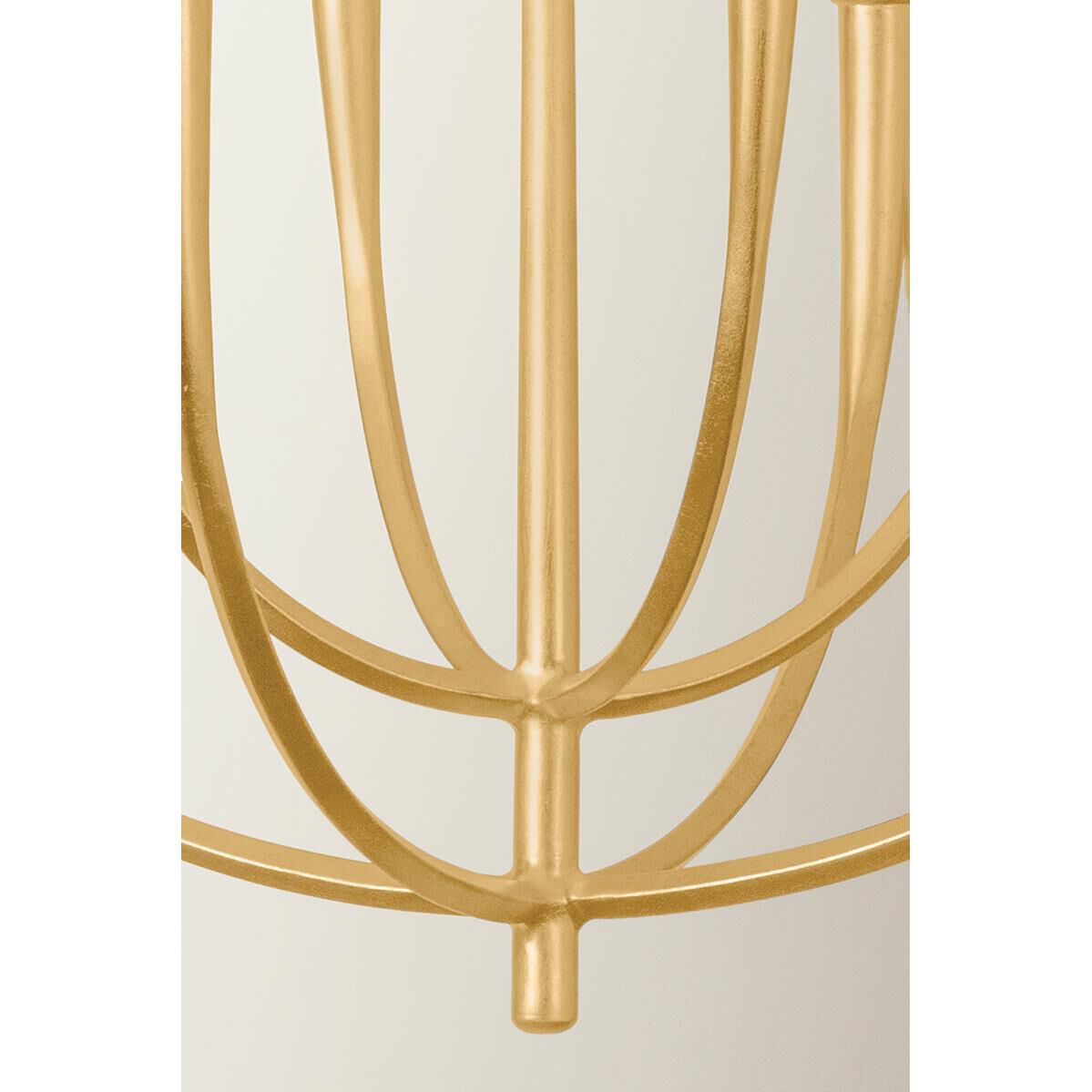 Shown in Vintage Gold Leaf finish and Onyx Natural Stone shade