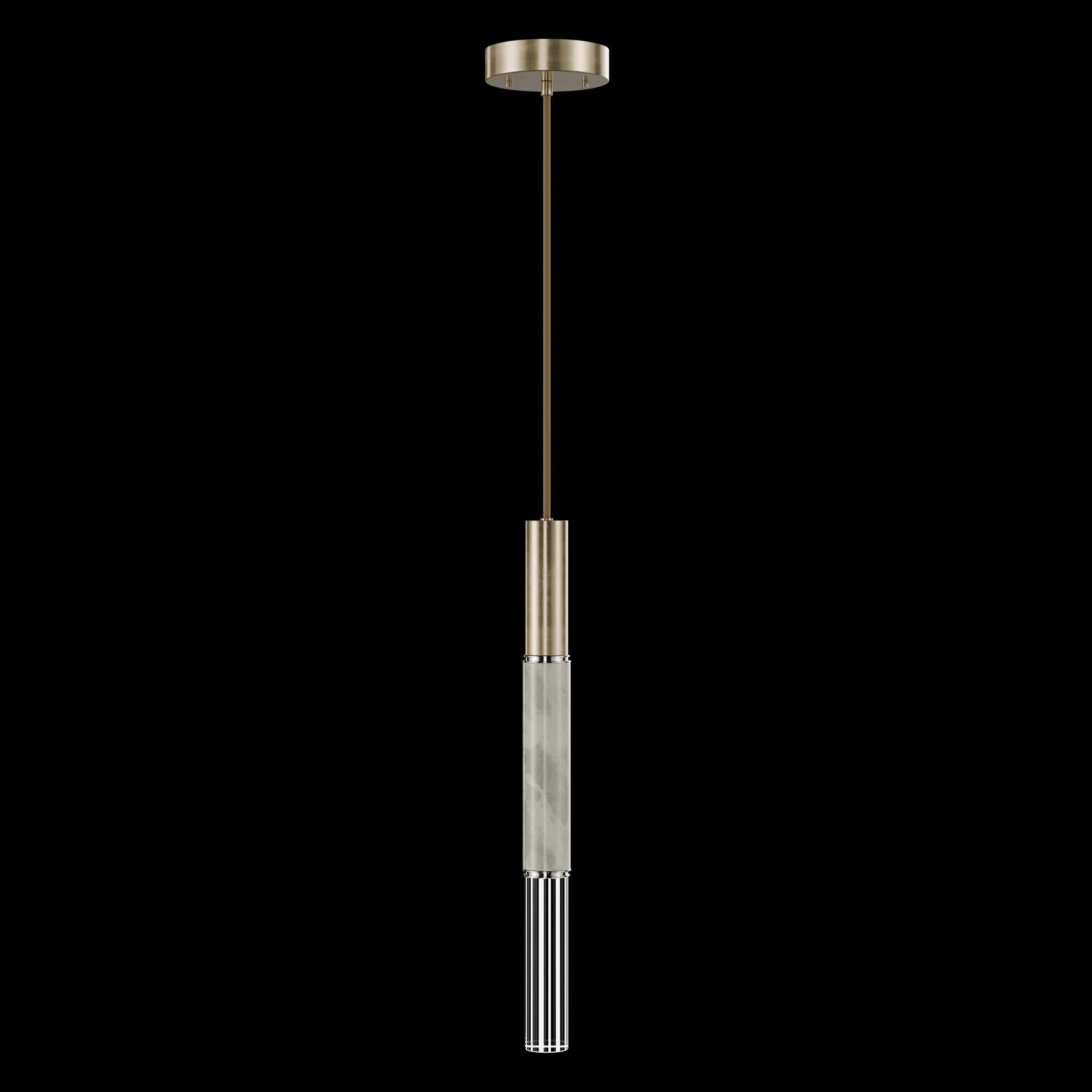 Shown in Gold finish and True crystal and False glass