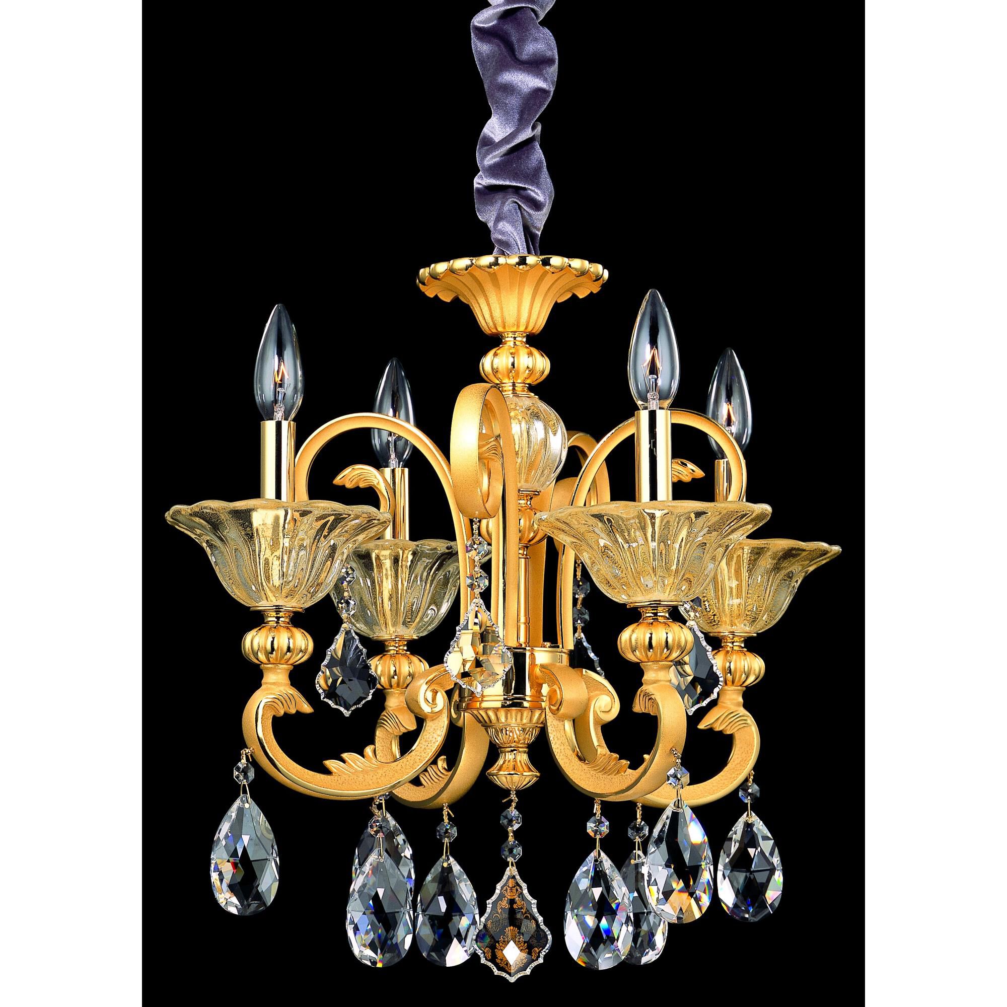 Legrenzi 18 Inch 4 Light Mini Chandelier by Allegri