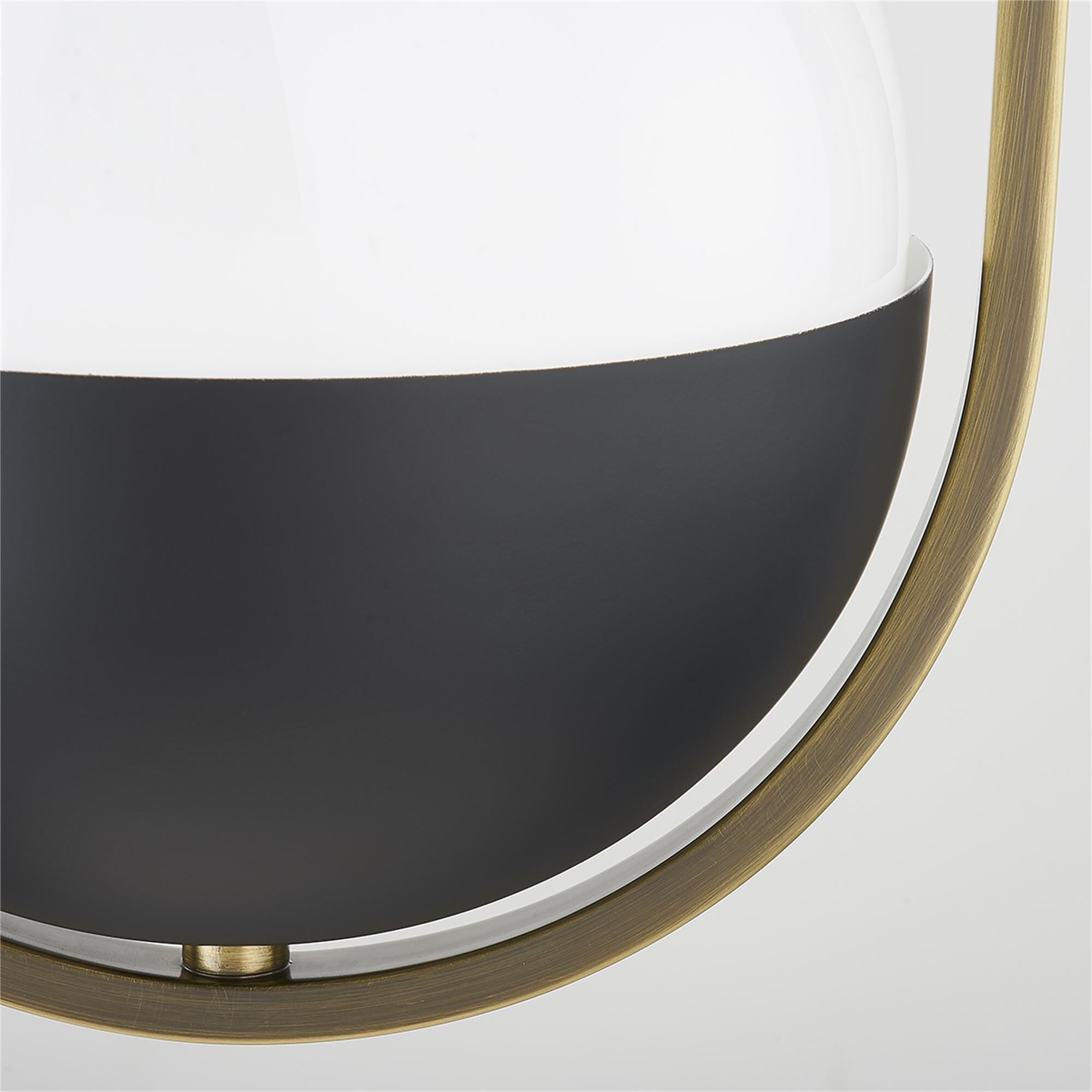 Shown in Patina Brass finish and Opal shade