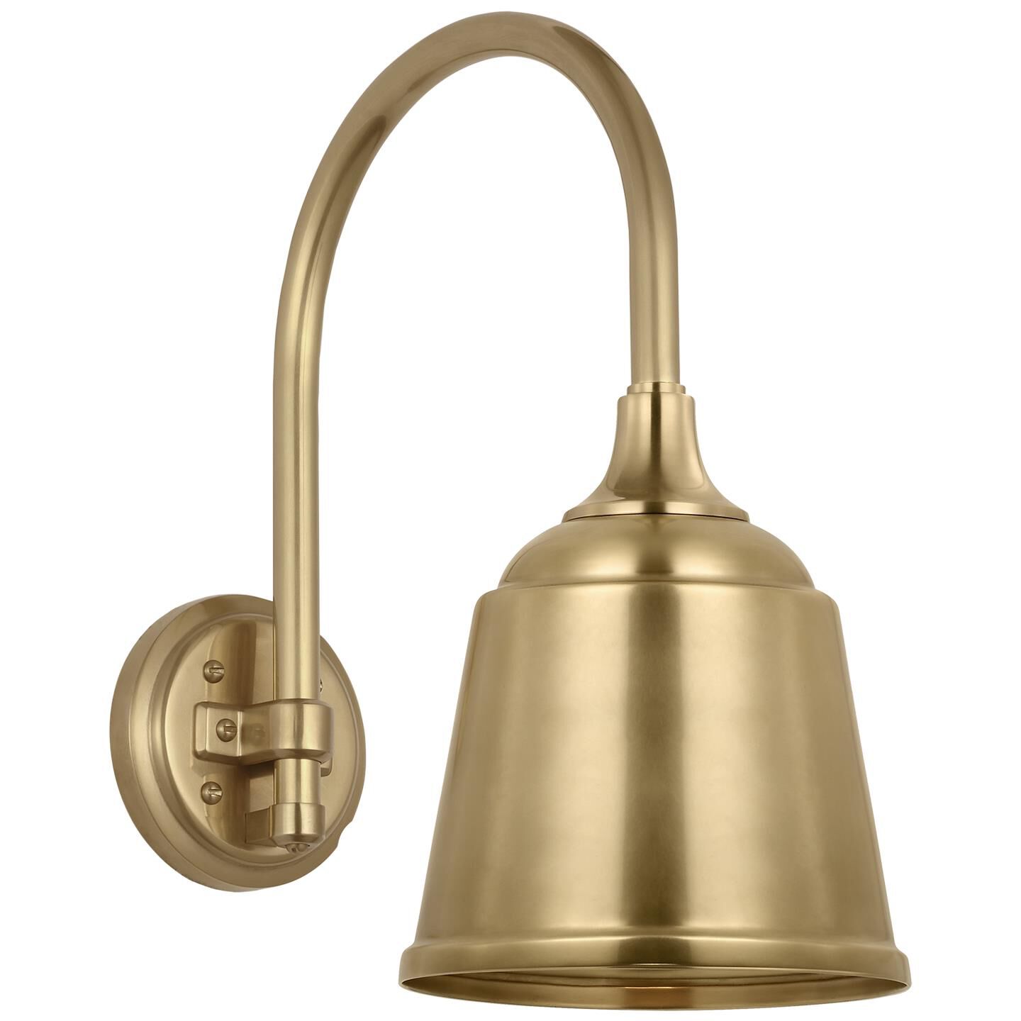 Shown in Hand-Rubbed Antique Brass finish and Hand-Rubbed Antique Brass Rockhouse shade