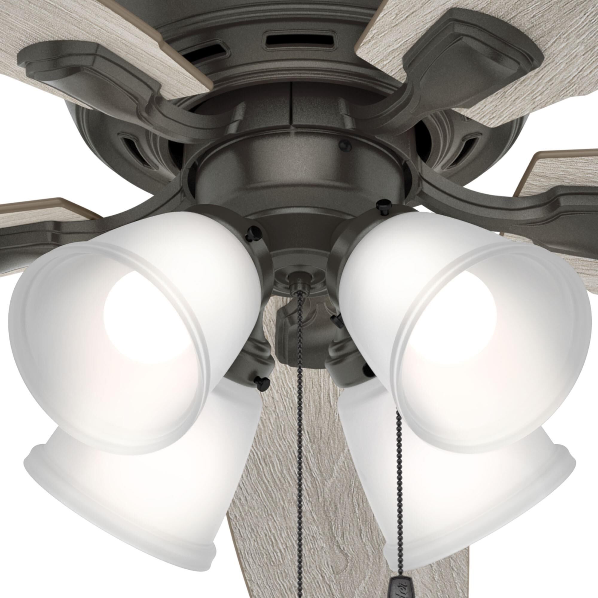 Amberlin 52 Inch Ceiling Fan with Light Kit by Hunter Fan