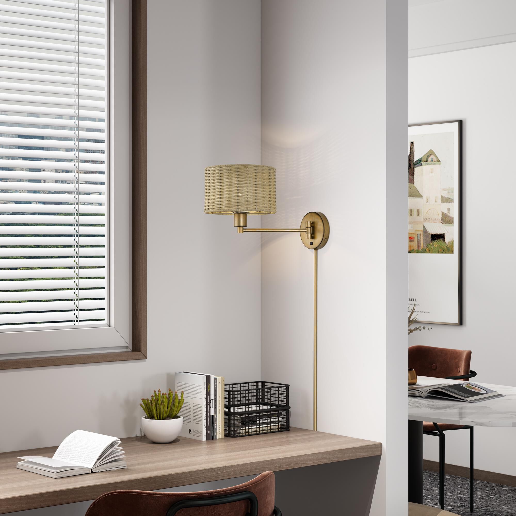 Weavington 11 Inch Wall Swing Lamp by Livex Lighting