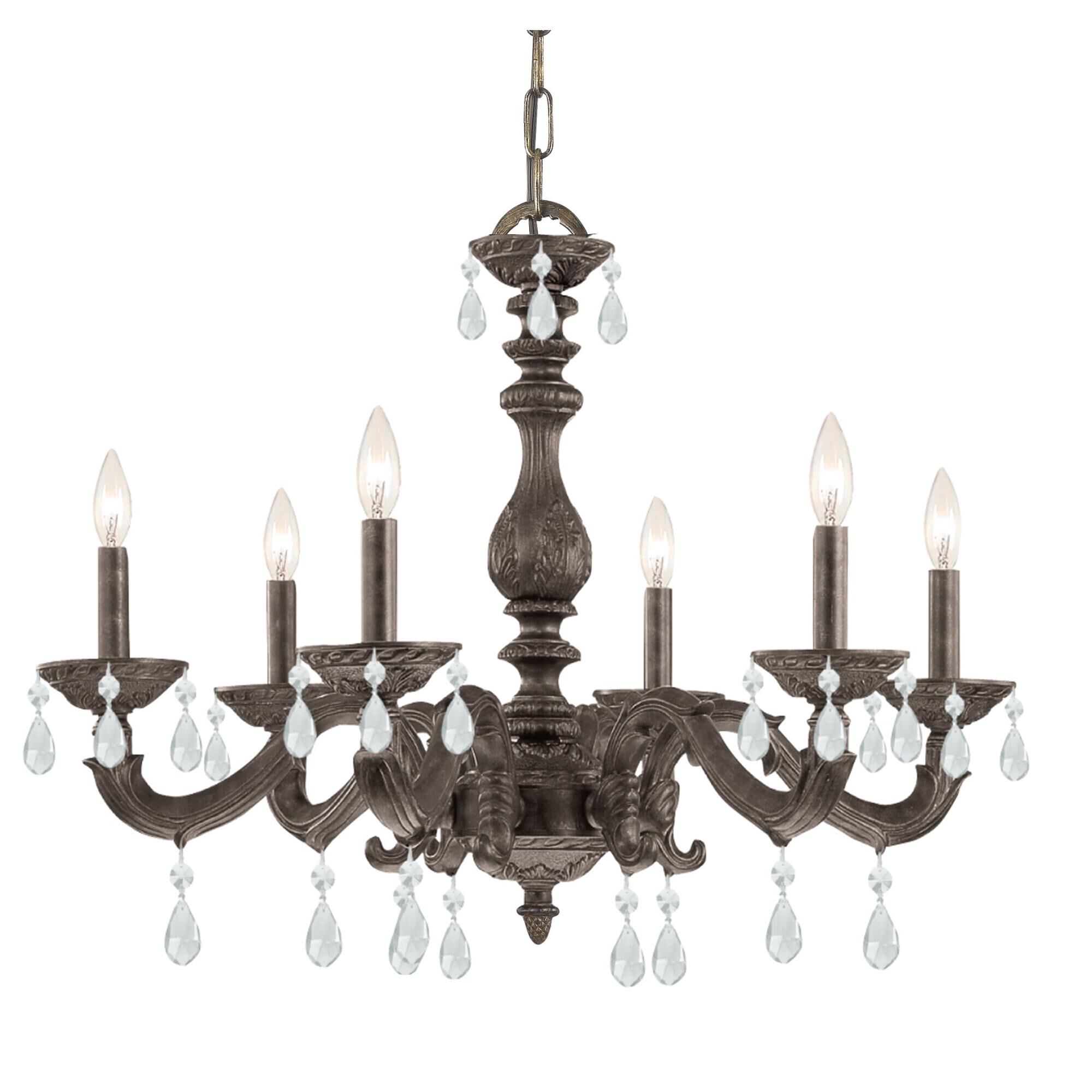 Paris Market 28 Inch 6 Light Chandelier by Crystorama