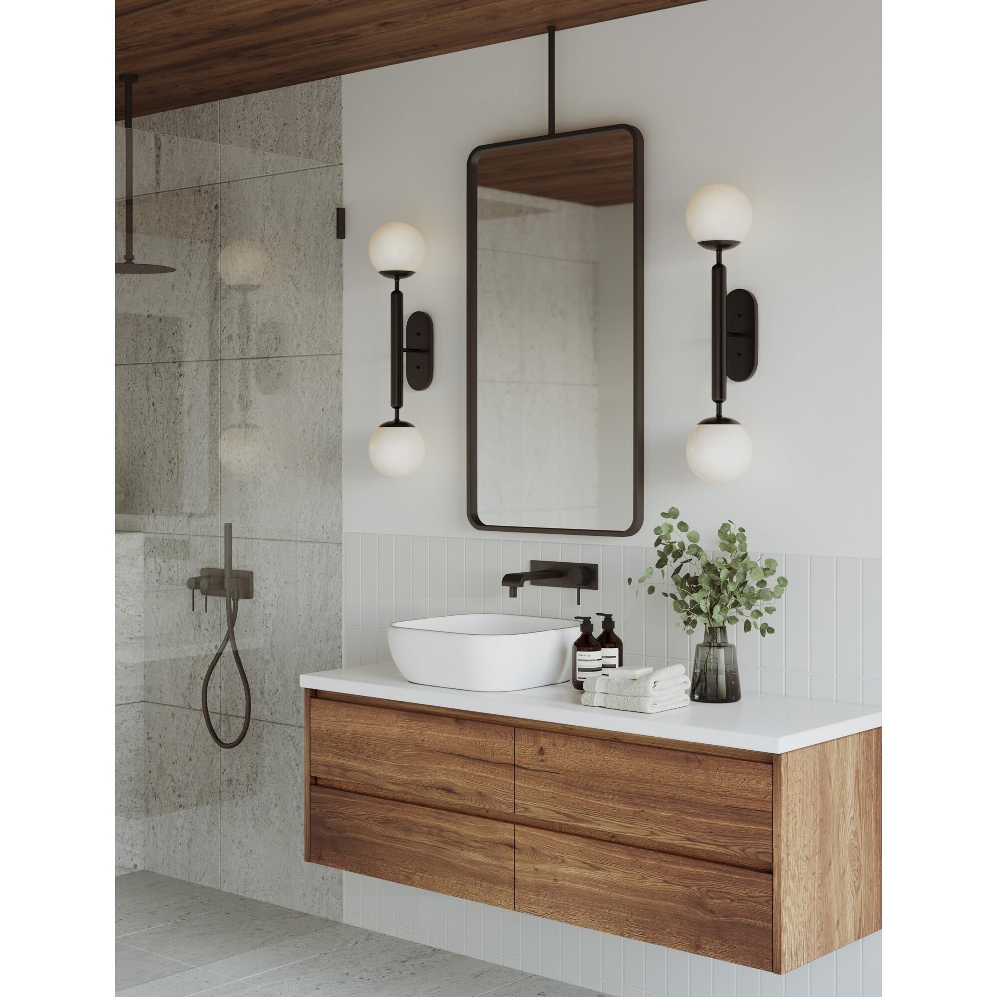 Barbican 30 Inch Wall Sconce by Currey and Company