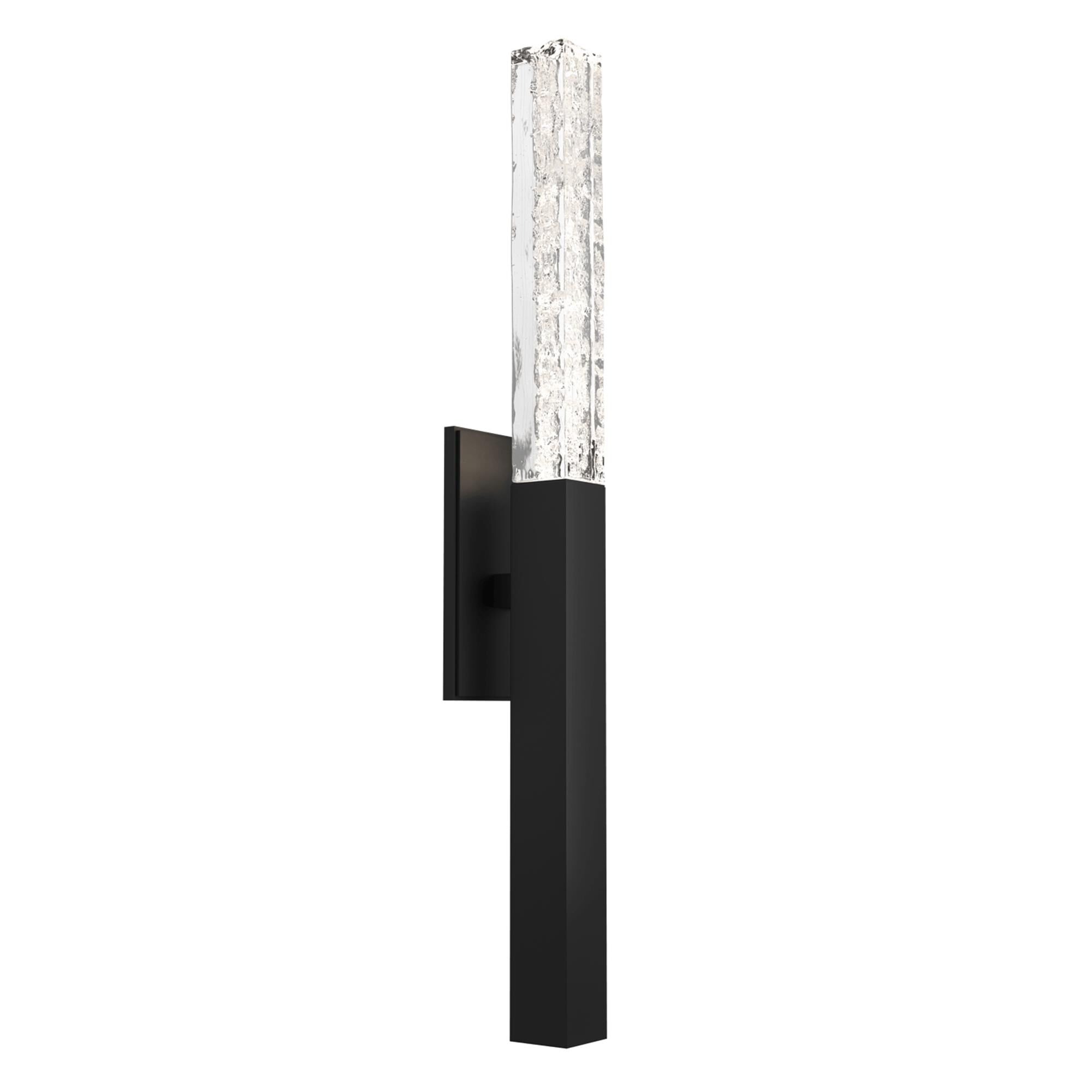 Shown in Matte Black finish and Clear Cast glass