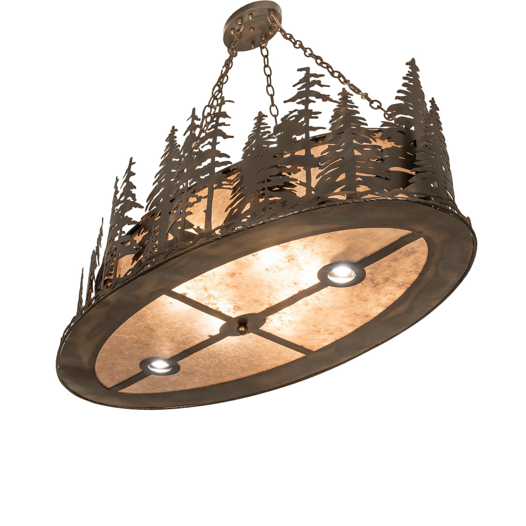 Tall Pines 48 Inch 6 Light Linear Suspension Light by Meyda Lighting